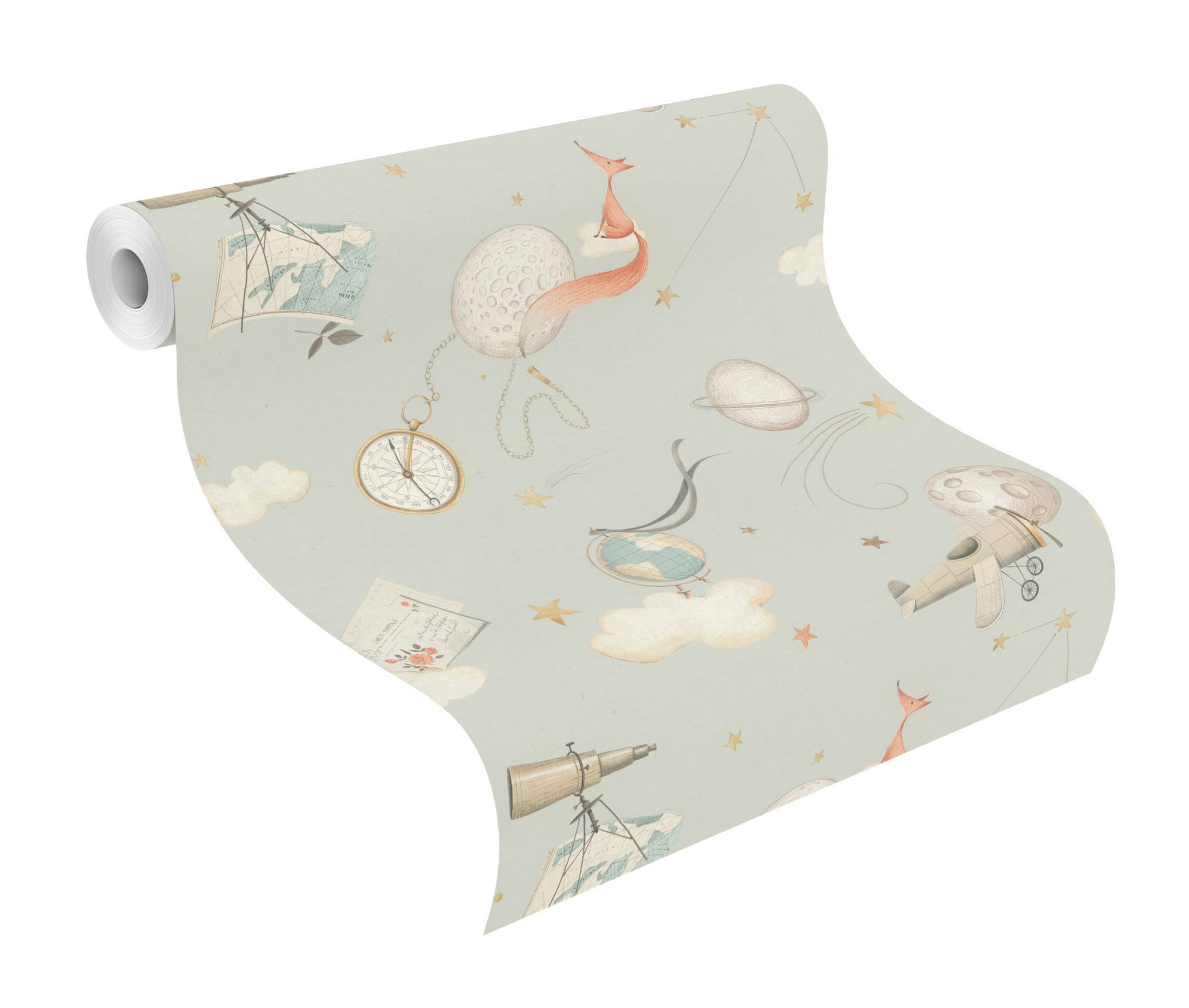 Rasch Vliestapete Kids Word 2 Grau 302226