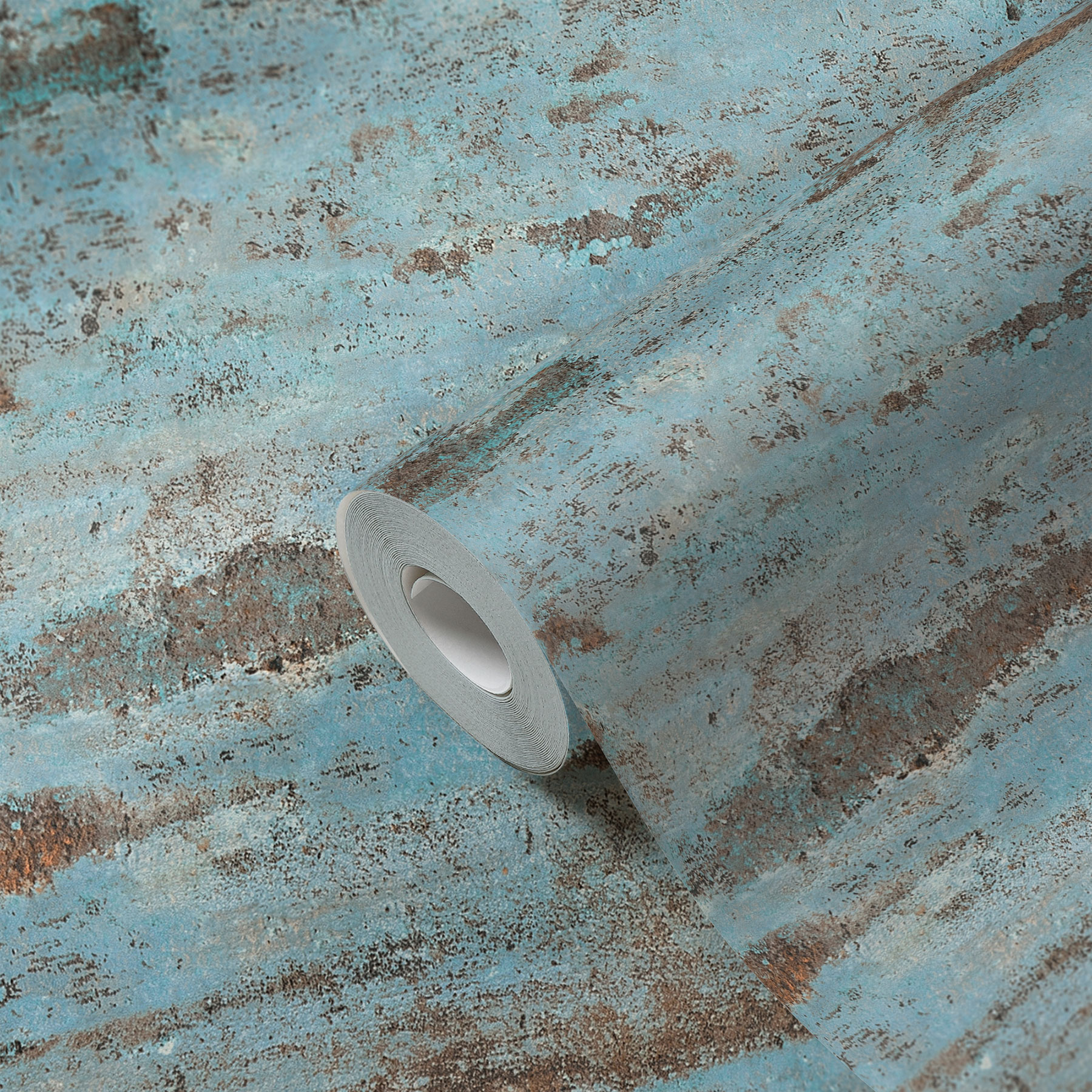 AS Vliestapete Elements 2 Unitapete Blau 374153