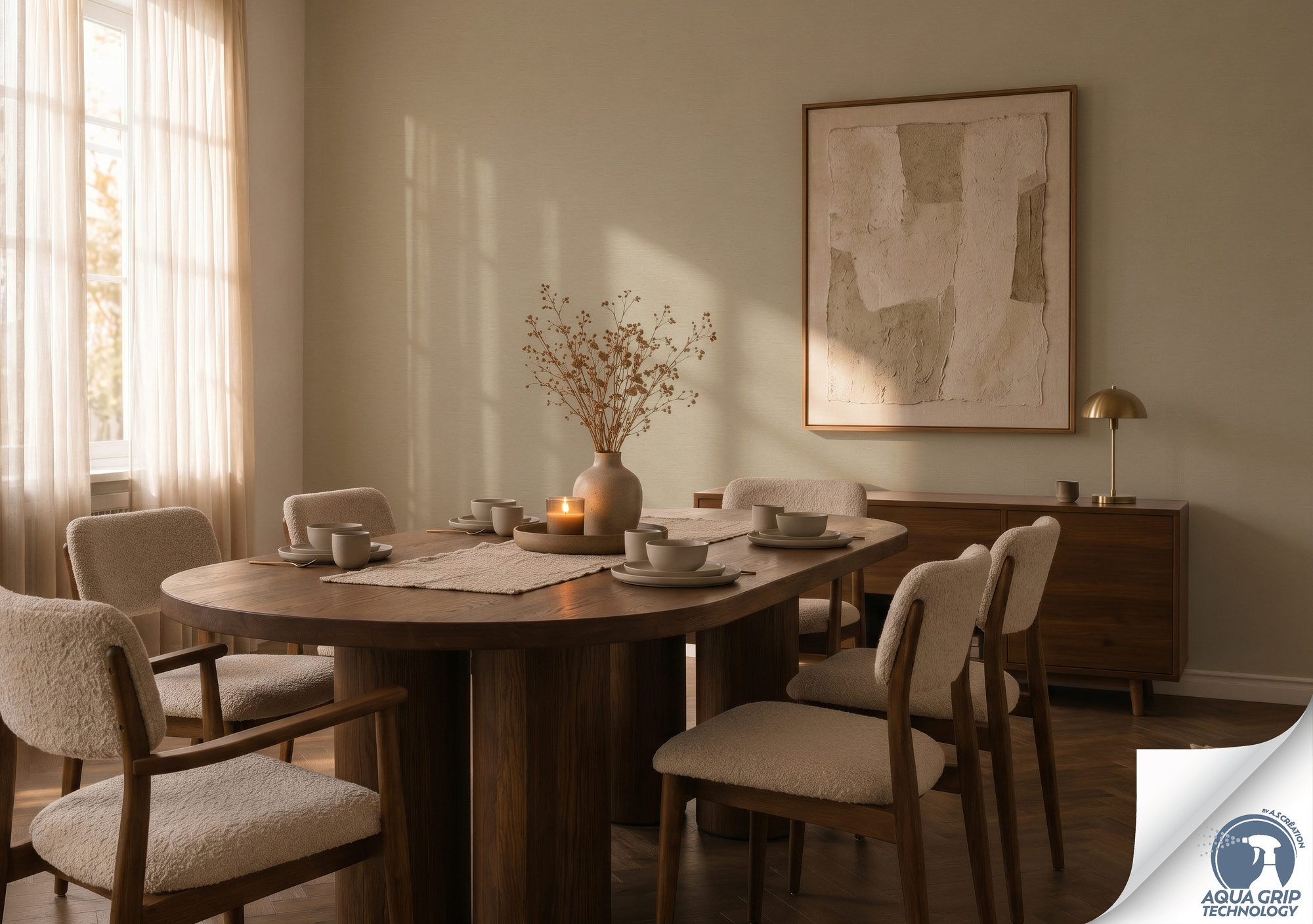 AS Vliestapete Cosiness Designdrop 2 Unitapete Braun 792434