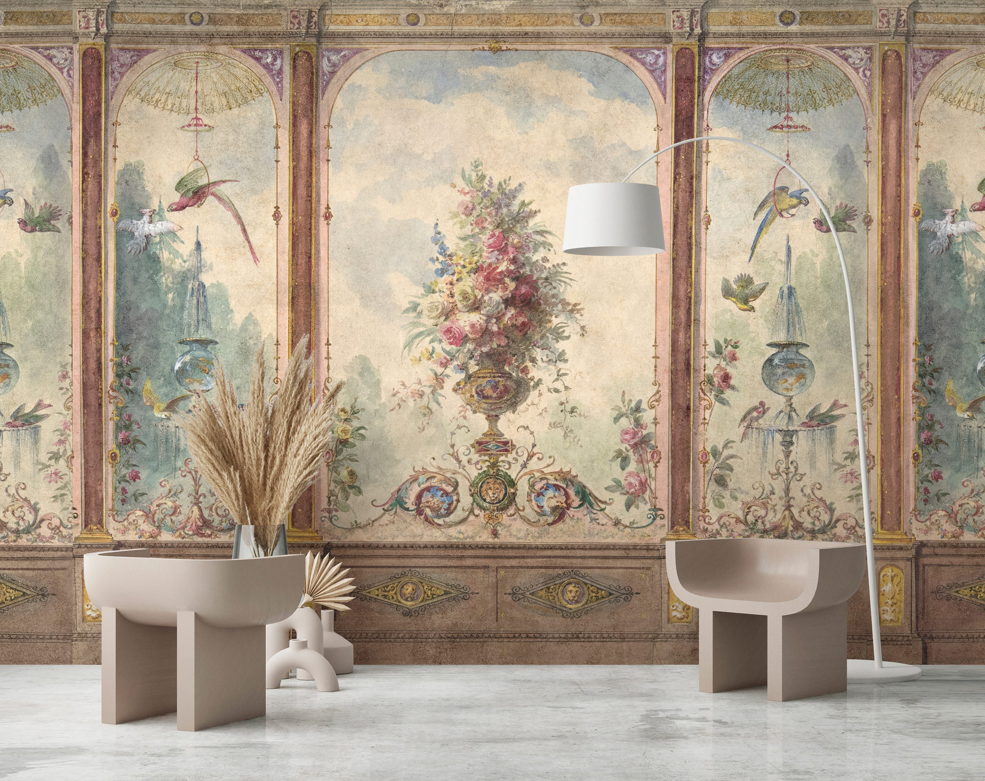 AS Fototapete Walls by Patel 5 Rundbogen Rosa DD134417