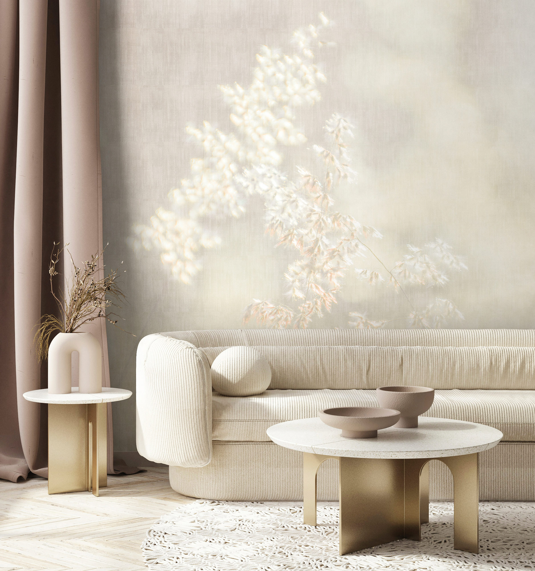 AS Fototapete Walls by Patel 5 Blüten Grau DD134717