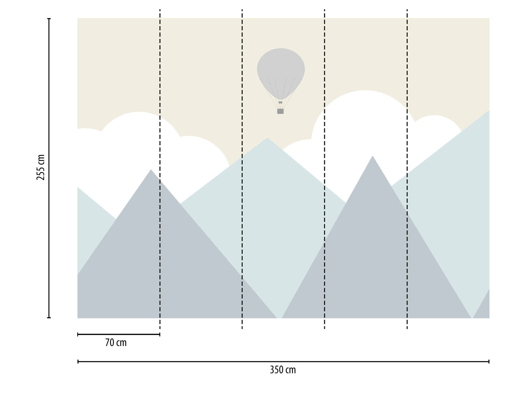 AS Fototapete Designwalls 2 Berge Kinderzimmer DD123606