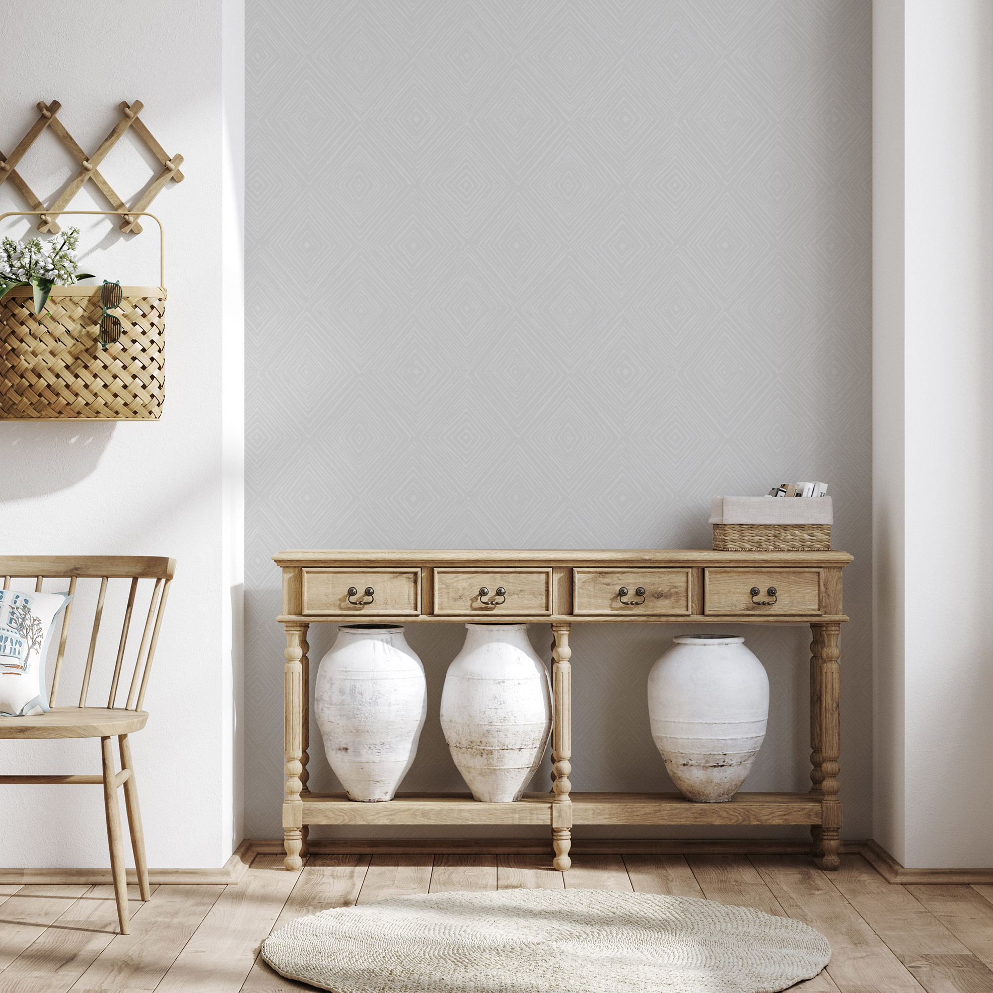 Hohenberger Vliestapete Chalk Chalk Uni Offwhite 65532