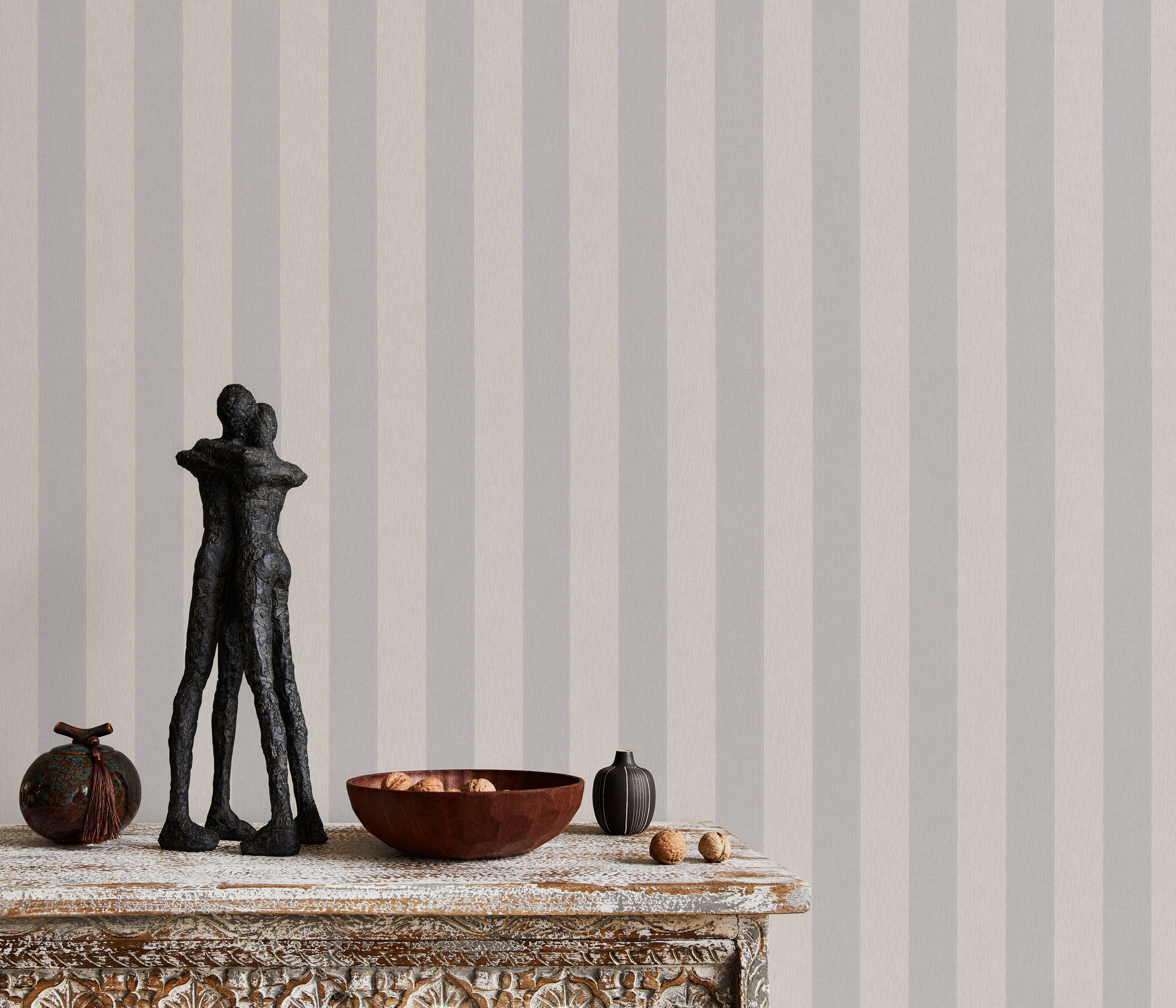 Erismann Vliestapete Versailles Streifen taupe 1029037