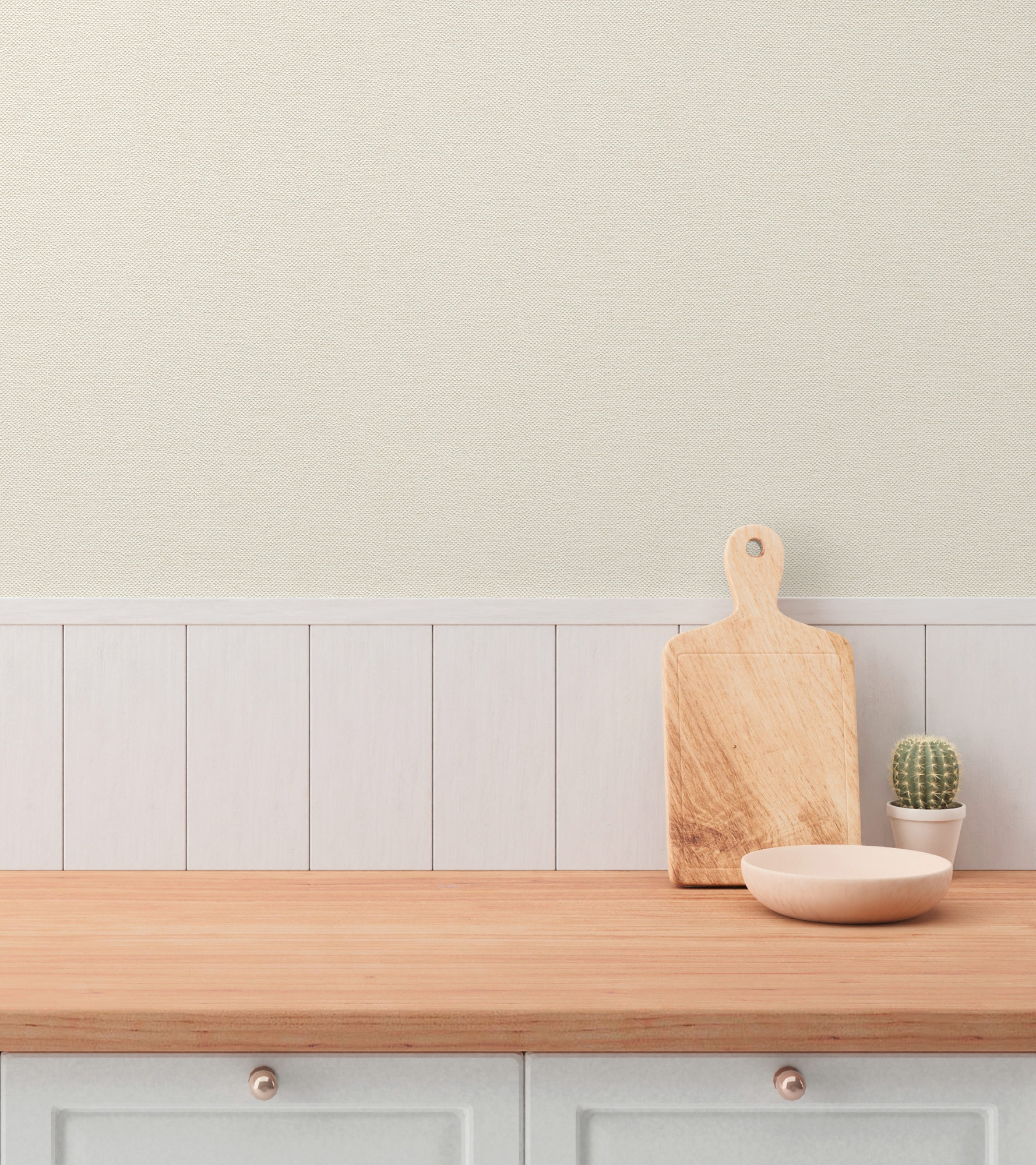 AS Vliestapete Hygge 3 Uni Creme 304863