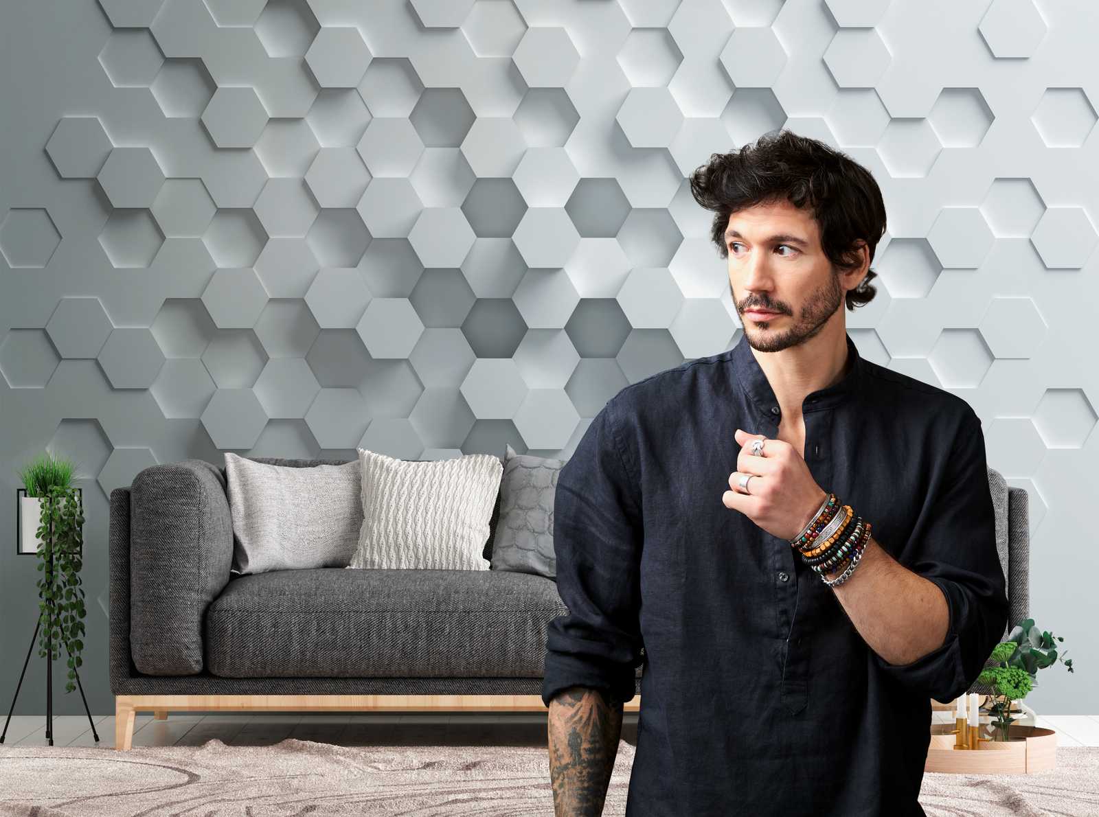 Livingwalls Fototapete The Wall 3D 382901