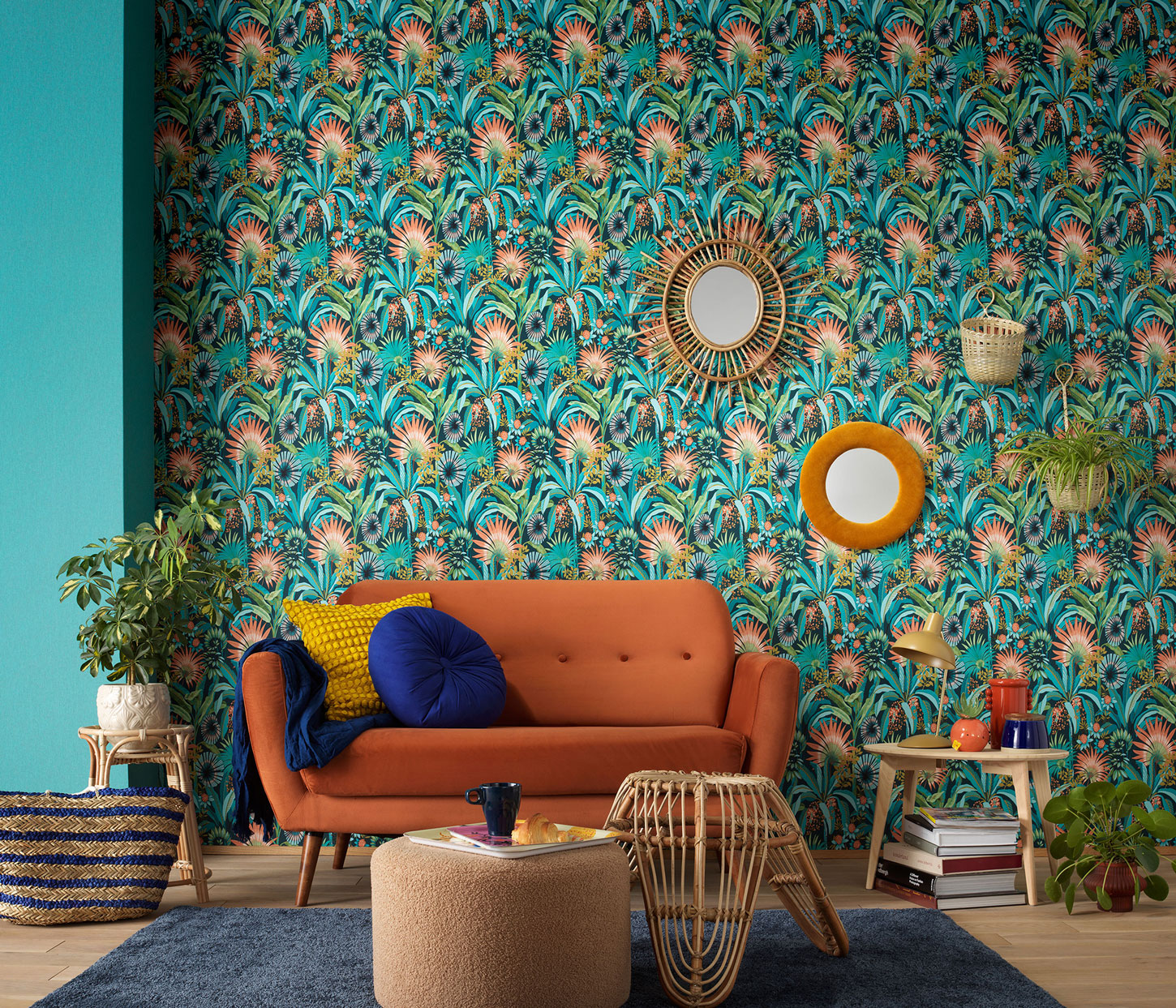 Erismann Vliestapete Martinique türkis 1039019