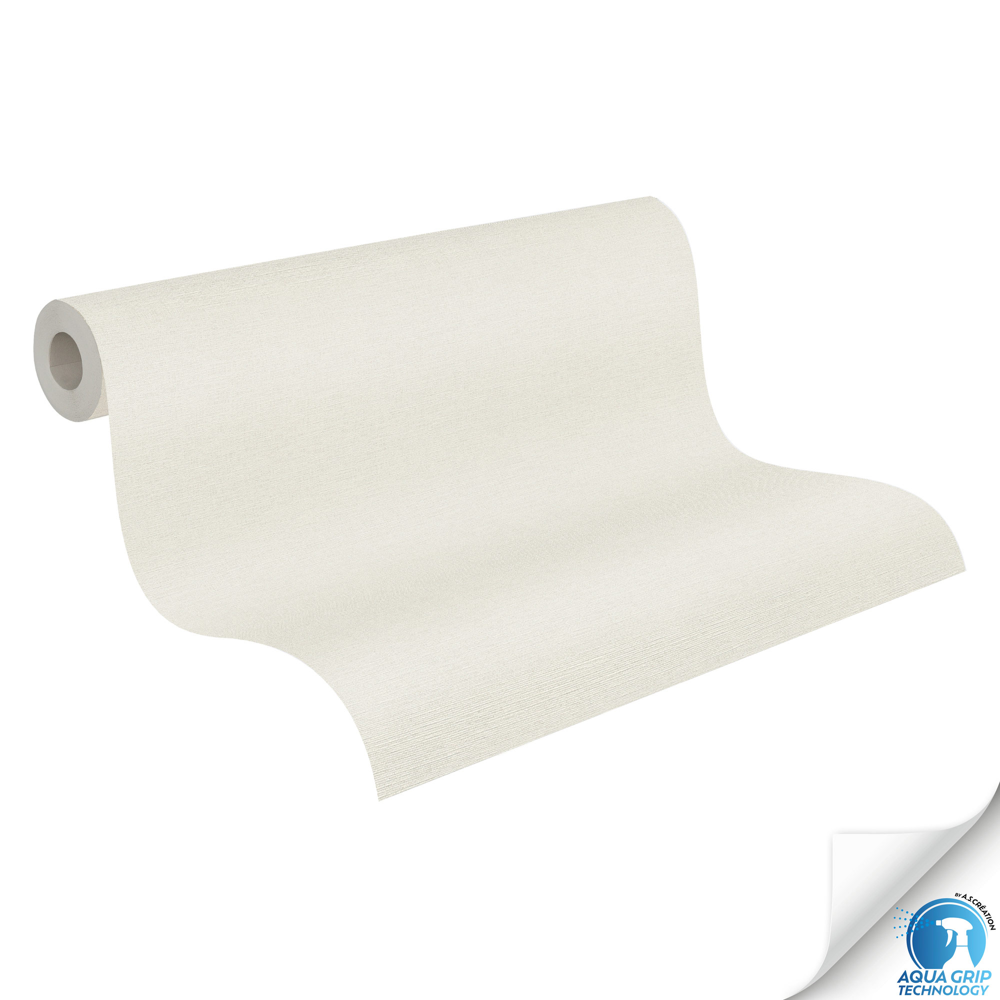 AS Vliestapete WOW Designdrop Unitapete Hellgrau 785755