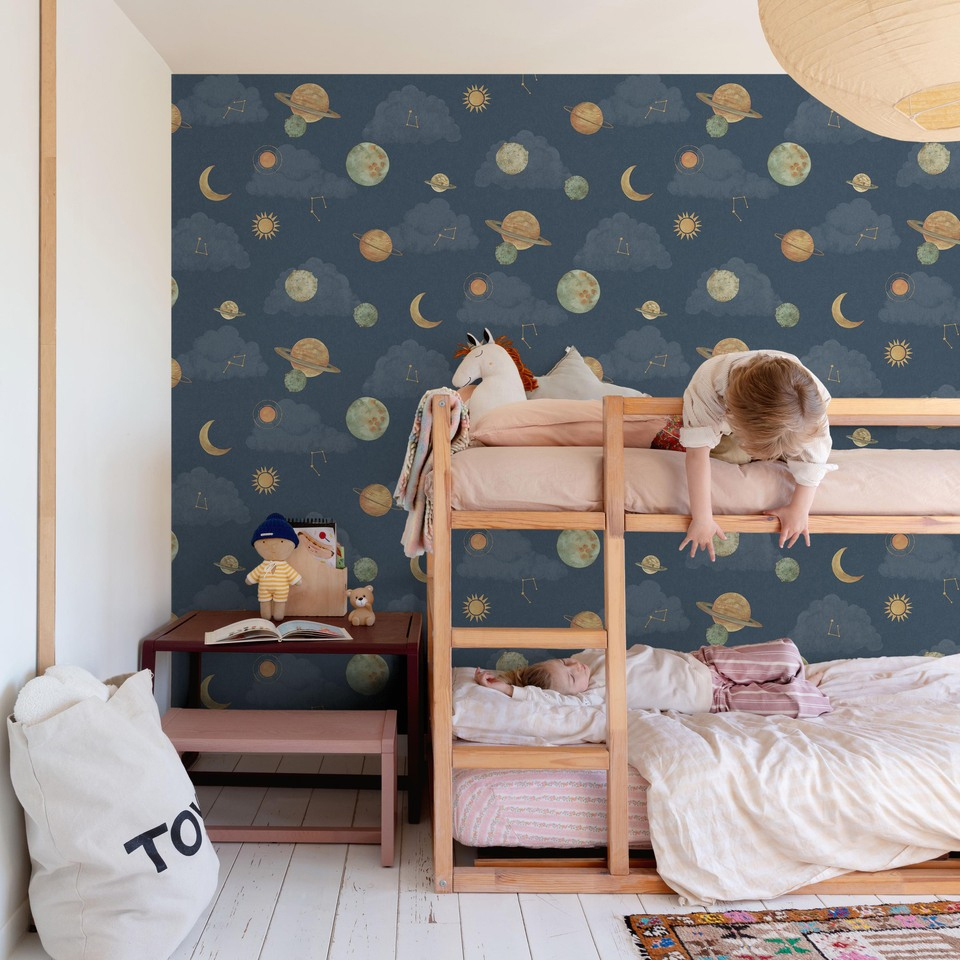 Grandeco Vliestapete Little Dreamers blau LD3515