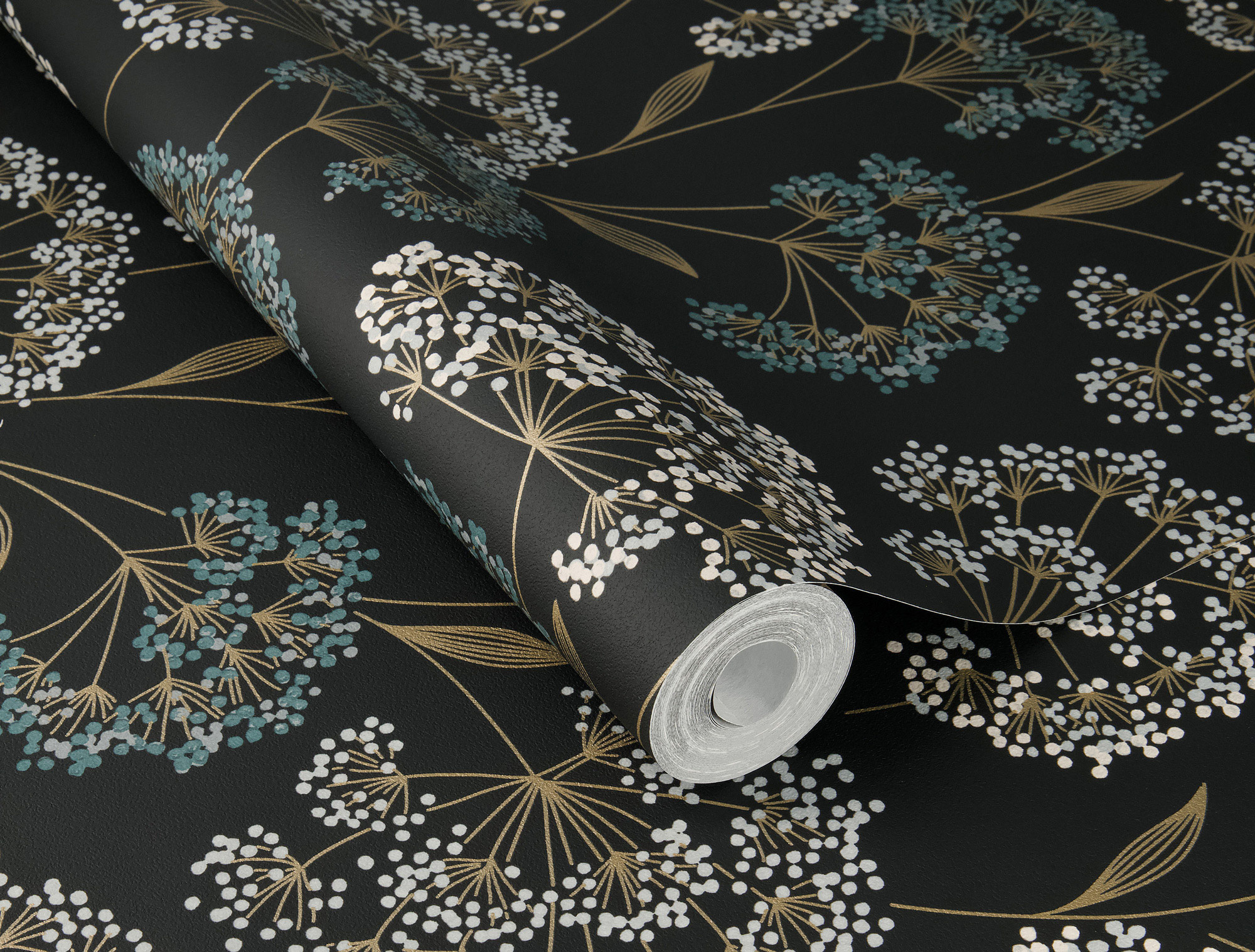 Rasch Vliestapete Allegretto Schwarz-Mattschwarz 793321