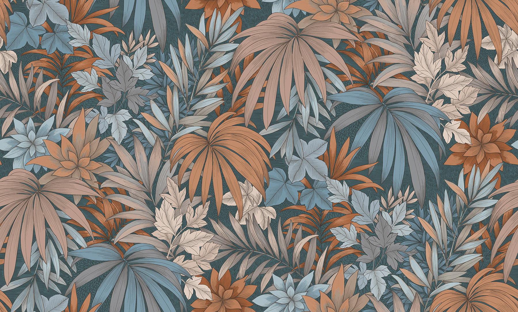 Thomas Vliestapete Attraction dunkel blau Pflanzen AL26241