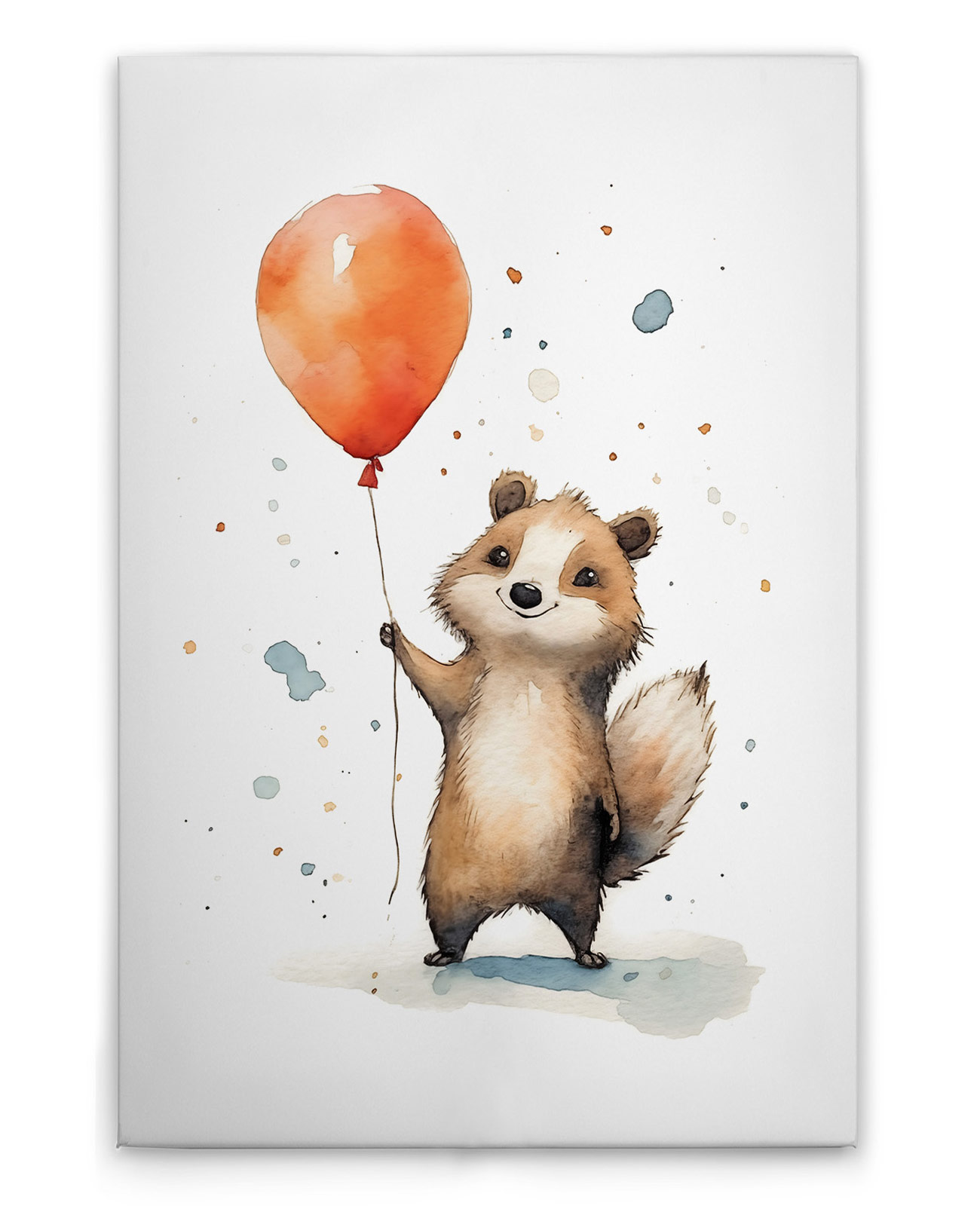 AS Leinwandbild Cute Raccoon Orange DD133286