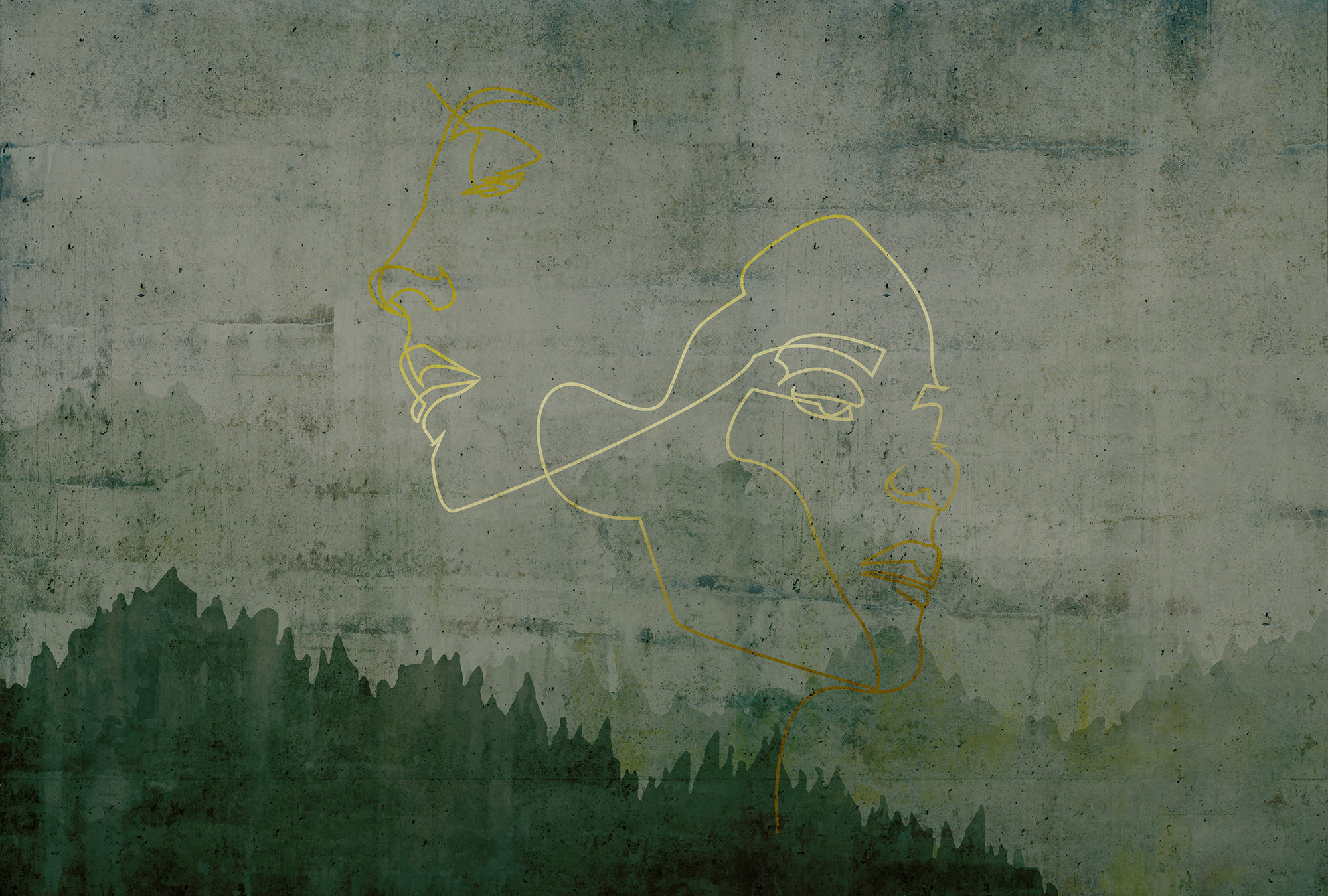 AS Fototapete Atelier 47 GoldenOutline DD118060