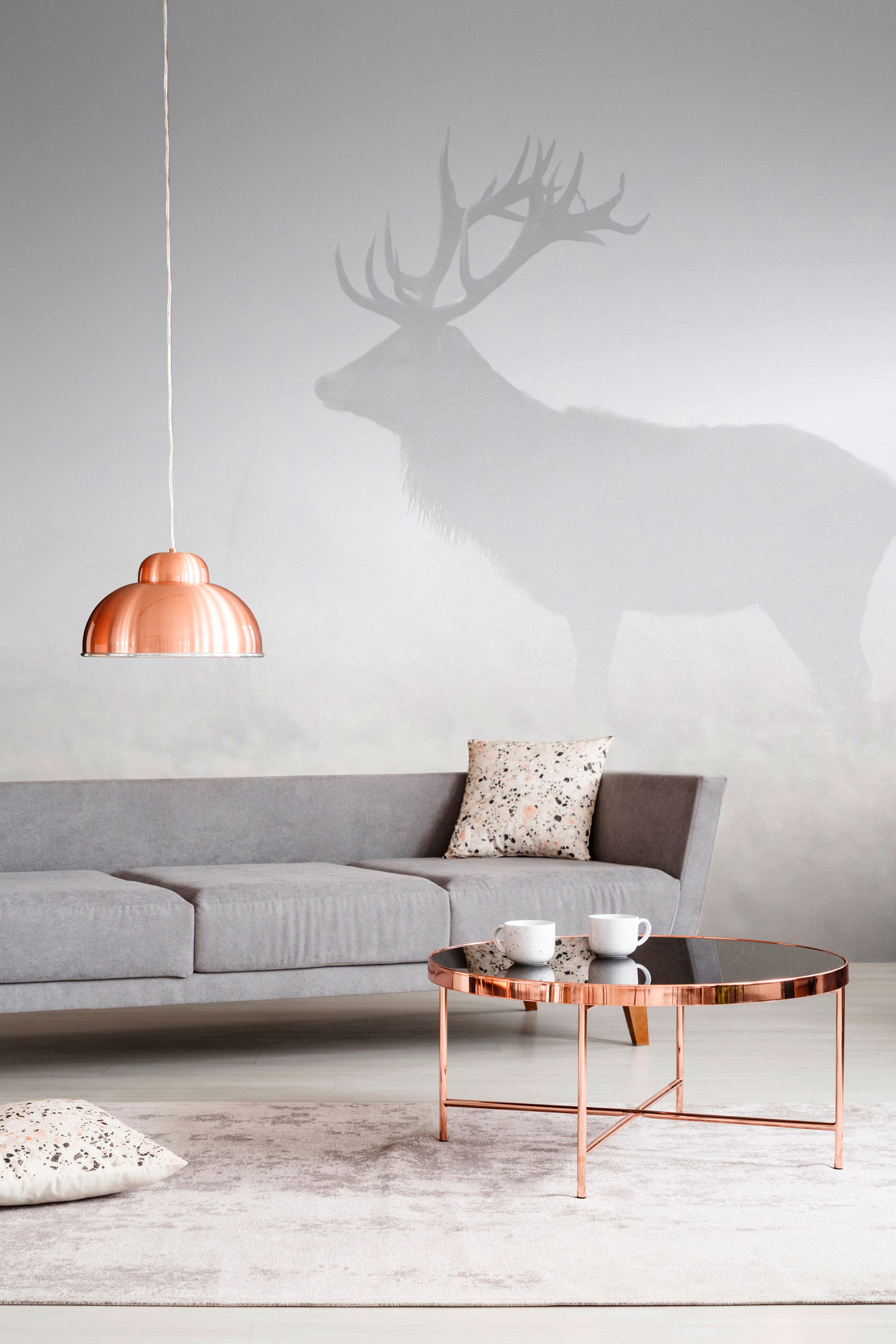 AS Fototapete Walls by Patel 5 Hirsch Grau DD134705