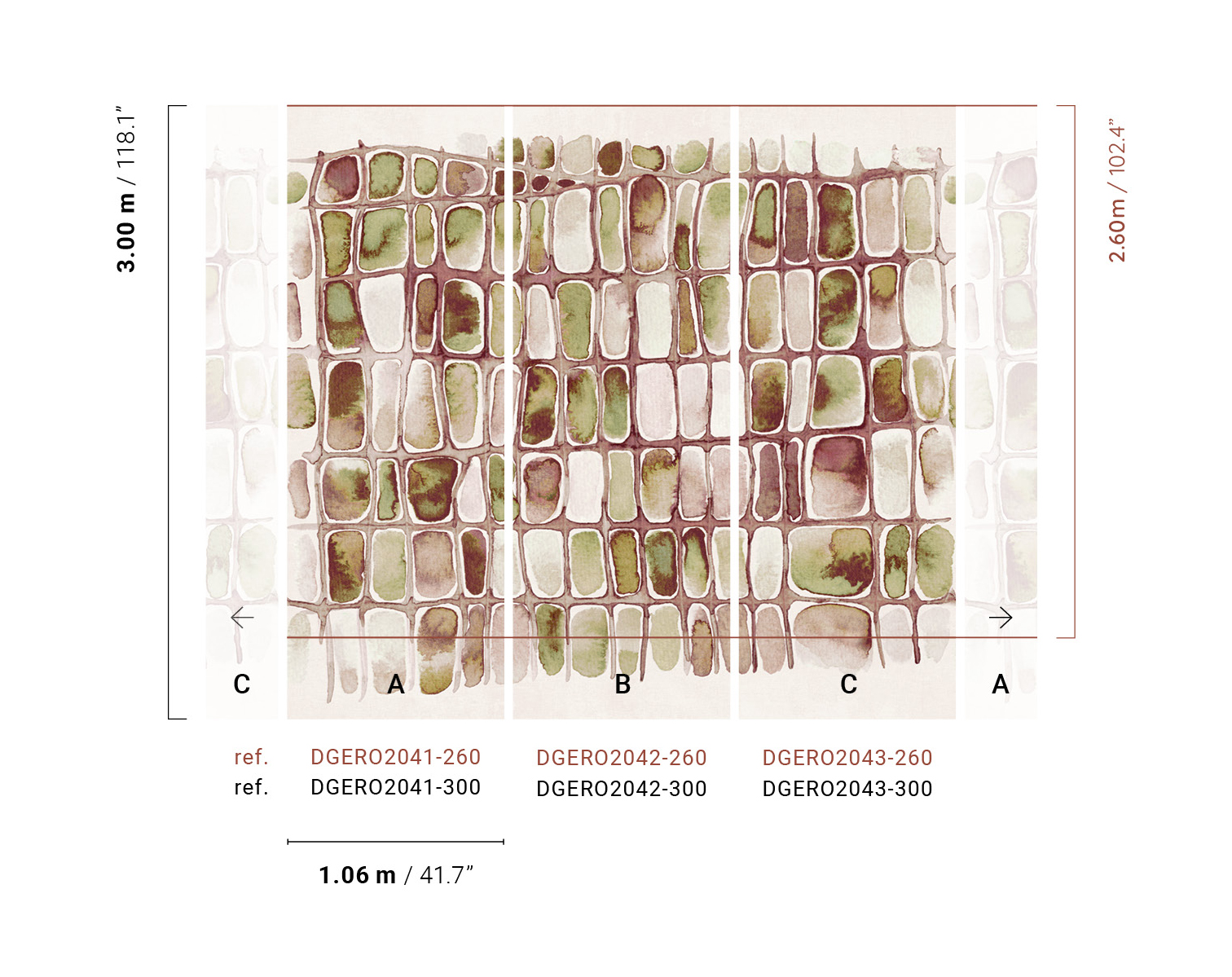 Masureel Fototapete Panel Erosion Salina Elm DGERO2041260