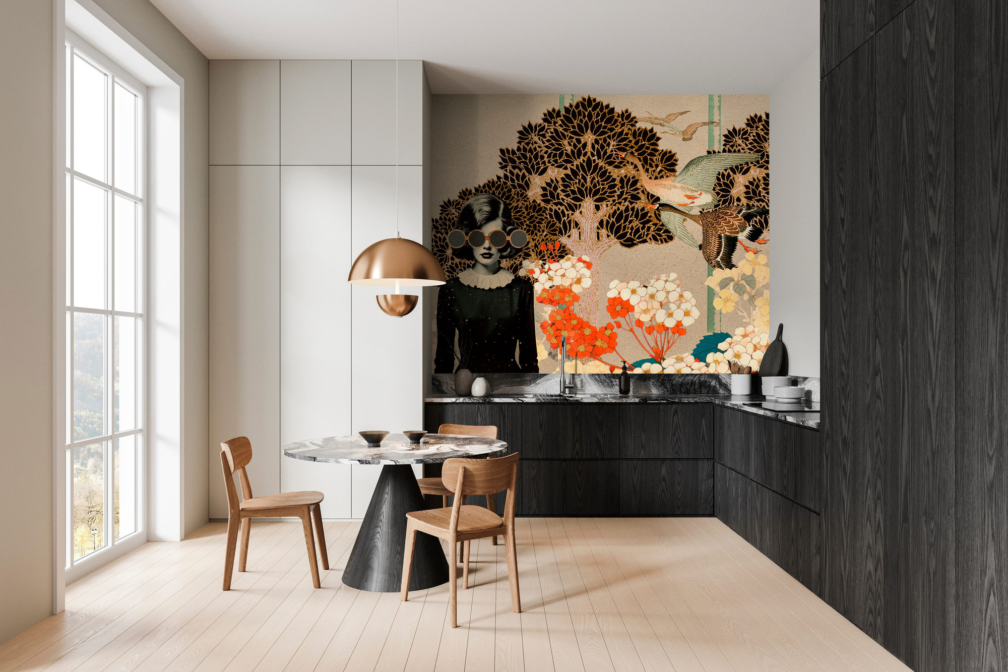 AS Fototapete Walls by Patel 5 Pflanzen Beige DD134381