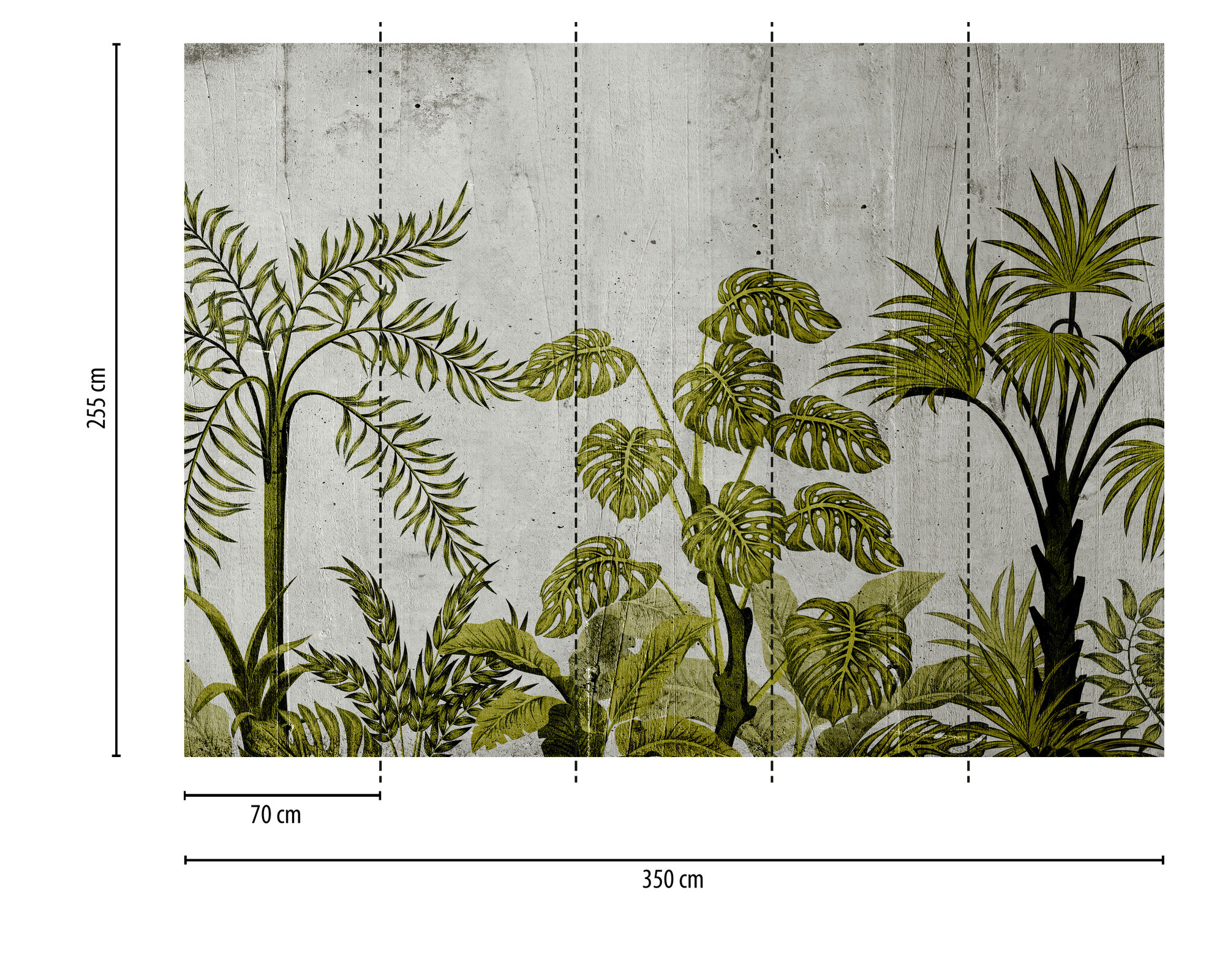 AS Fototapete Designwalls 2 Gemälde Dschungel DD123500