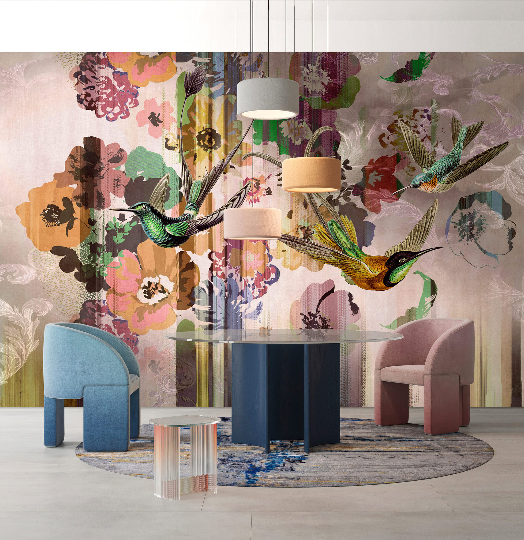 AS Fototapete Walls by Patel 5 Kolibris Rosa DD134891