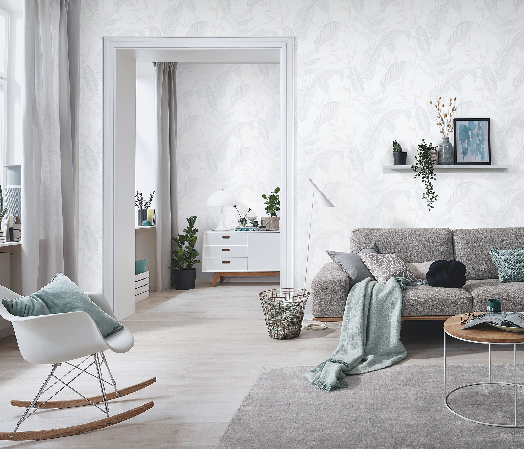 Erismann Vliestapete Elle 3 weiß Floral 1033201