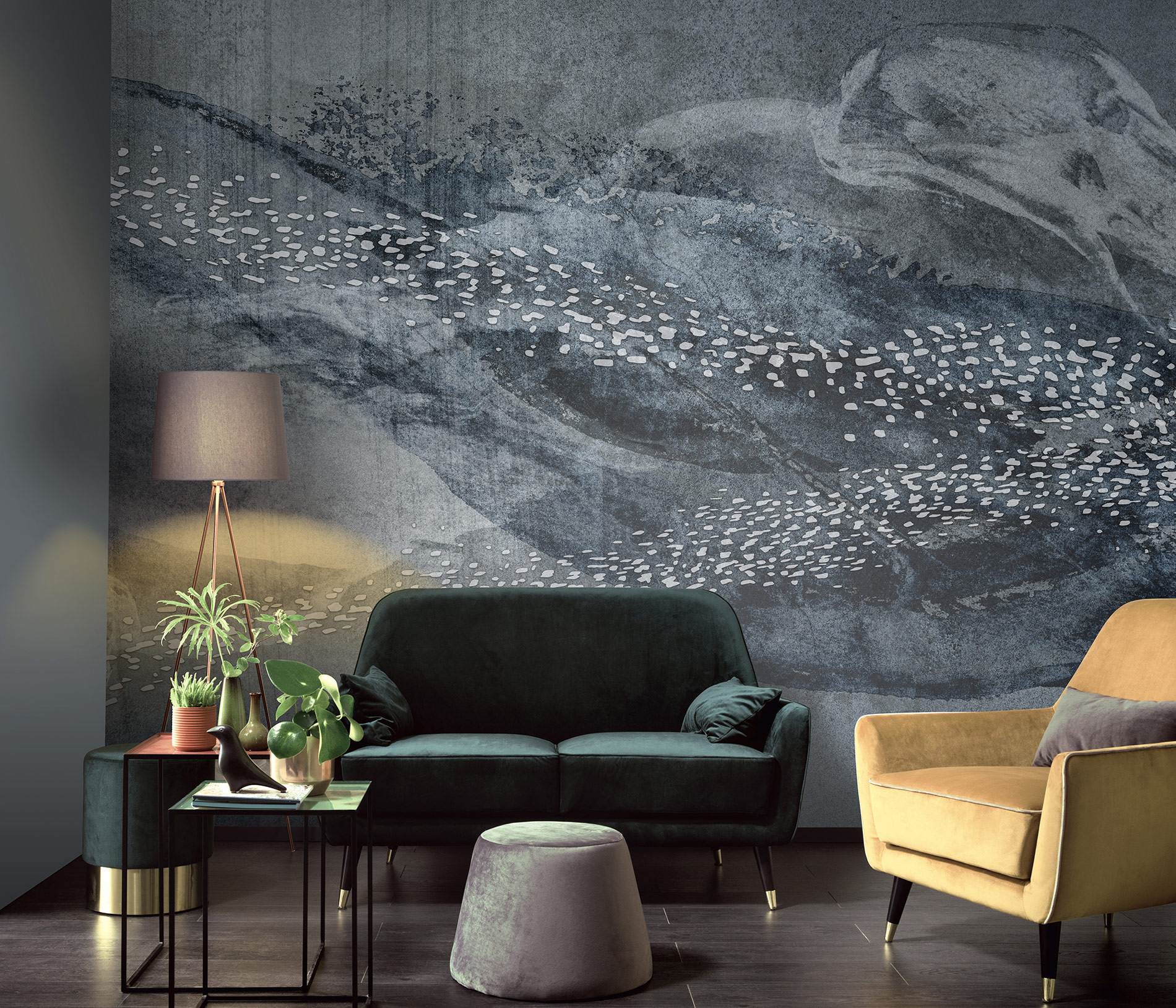 Erismann Fototapete GMK Art Edition Deep Sea silber 223725