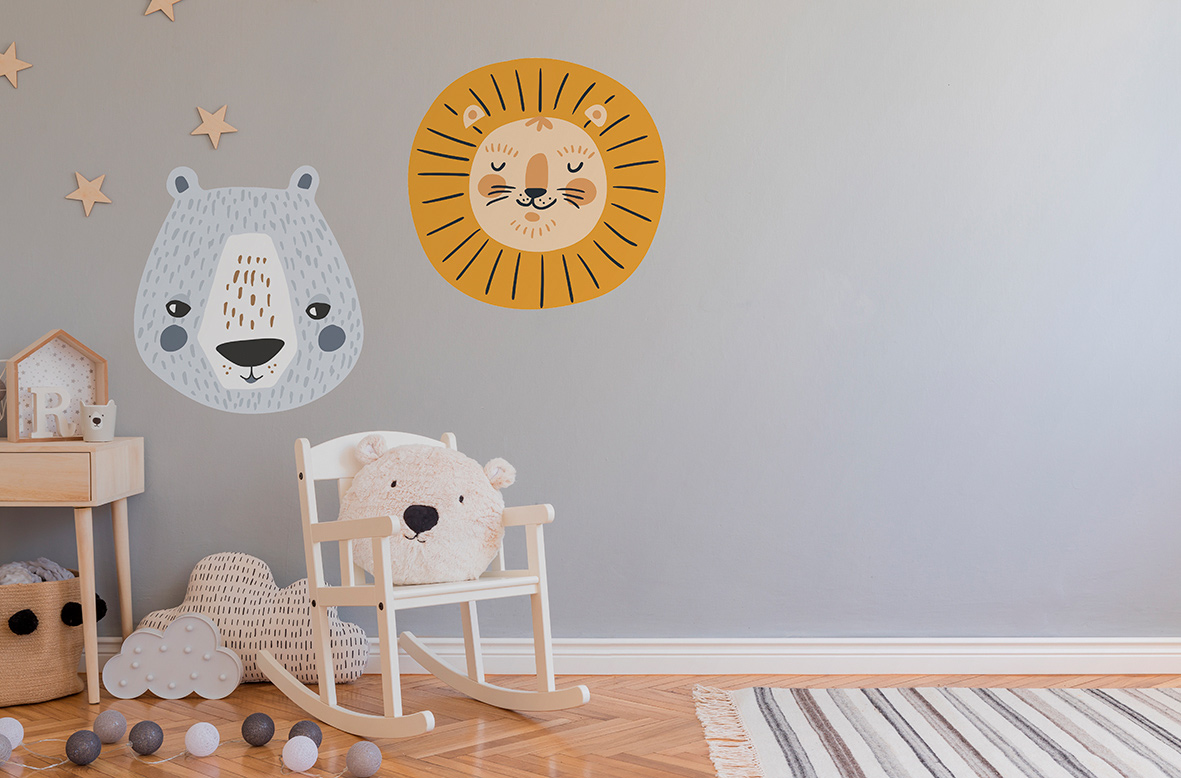 Thomas Fototapete Platin Formen  Löwe gelb