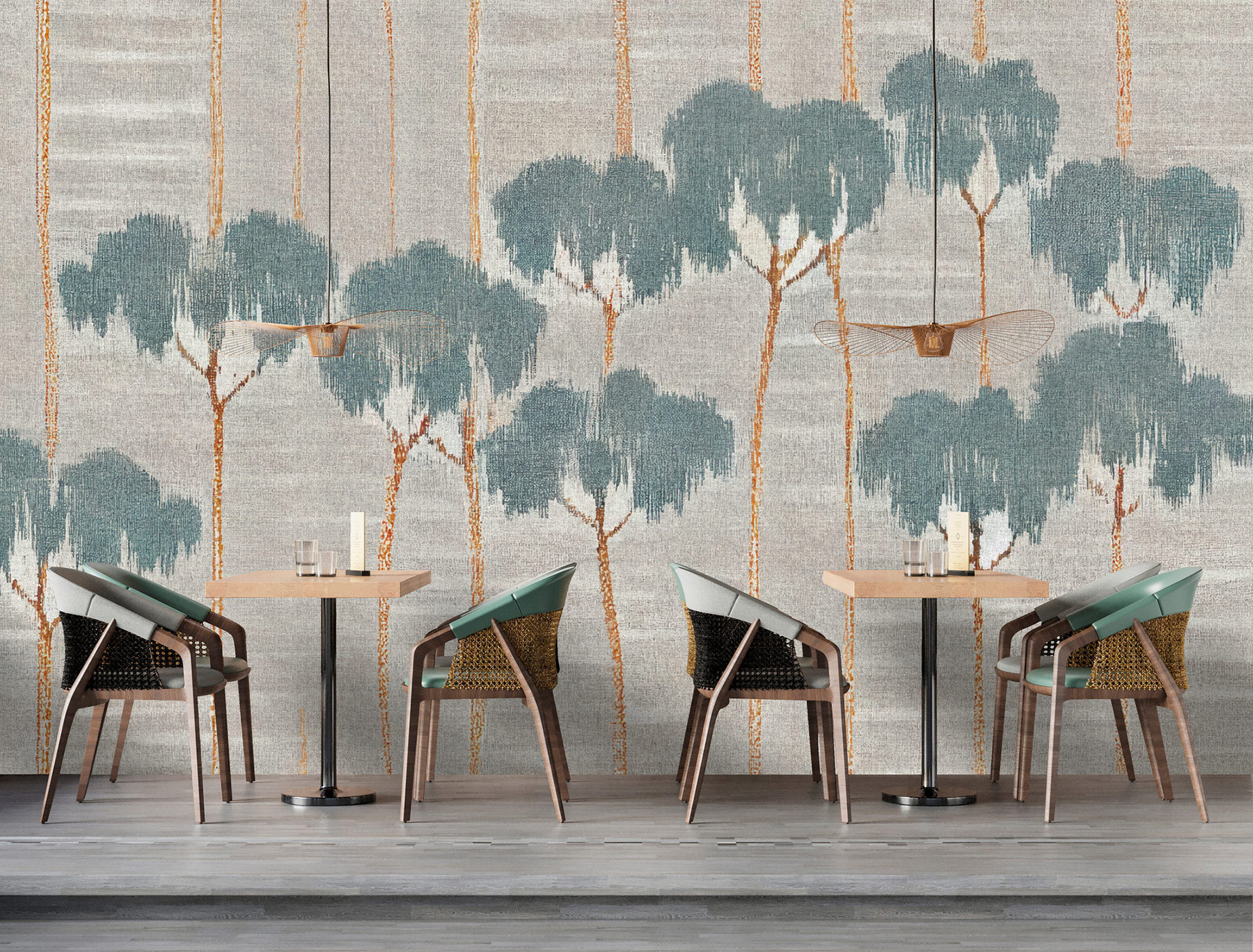 AS Fototapete Walls by Patel 5 Bäume Grau DD134339