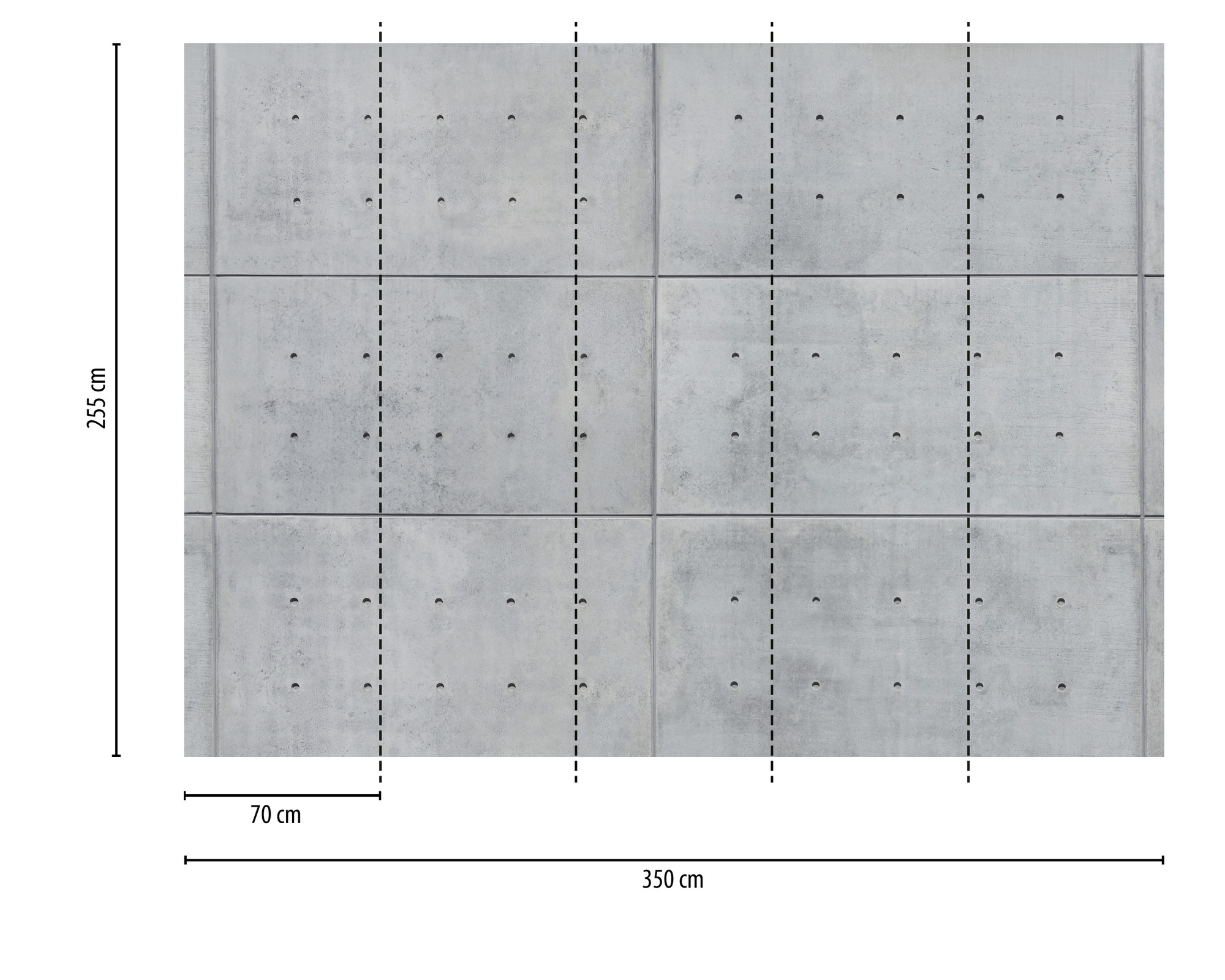 AS Fototapete Designwalls 2 Stein Betonoptik DD123644