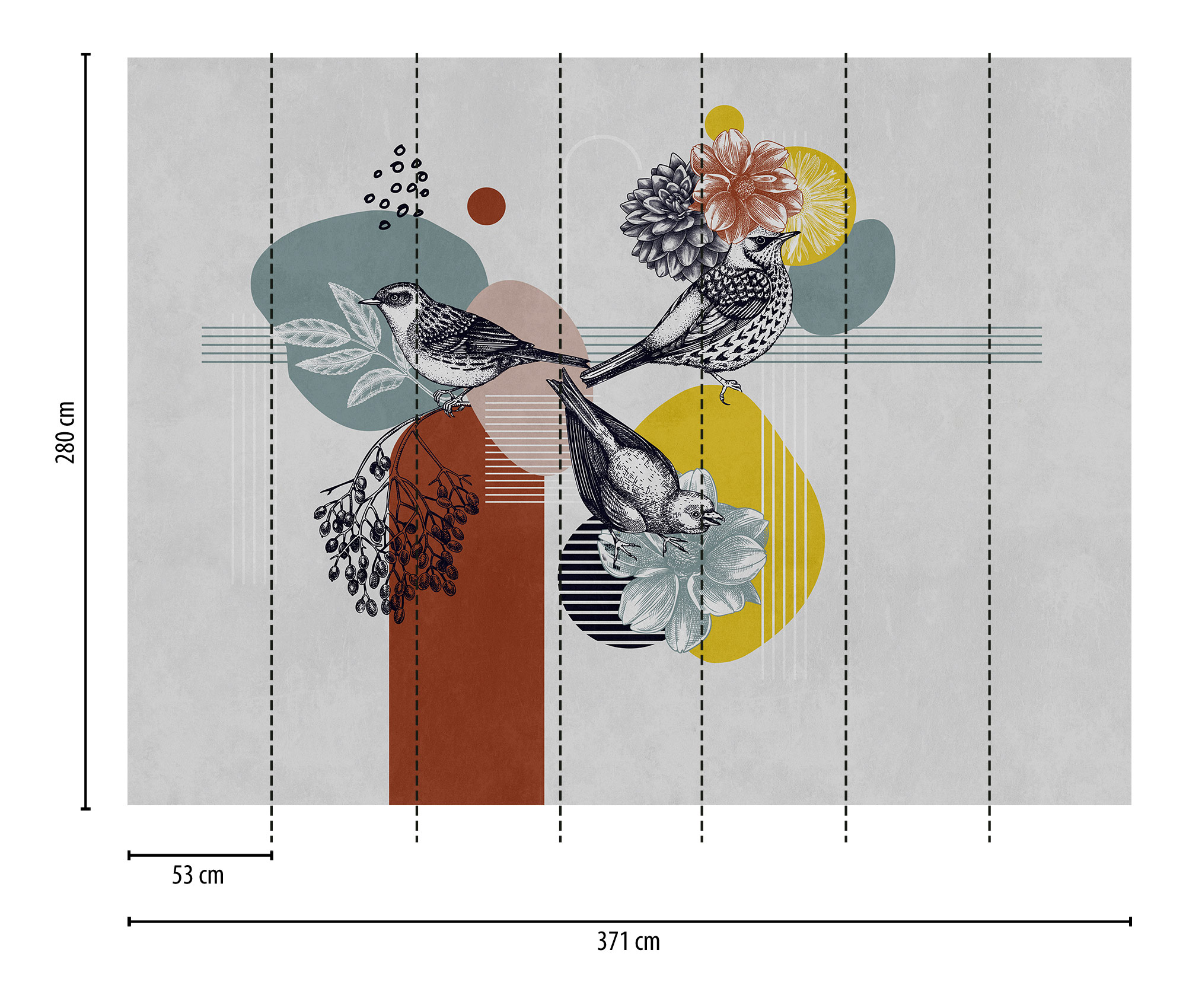 Livingwalls Vliestapete The Wall 3 Formen 399101