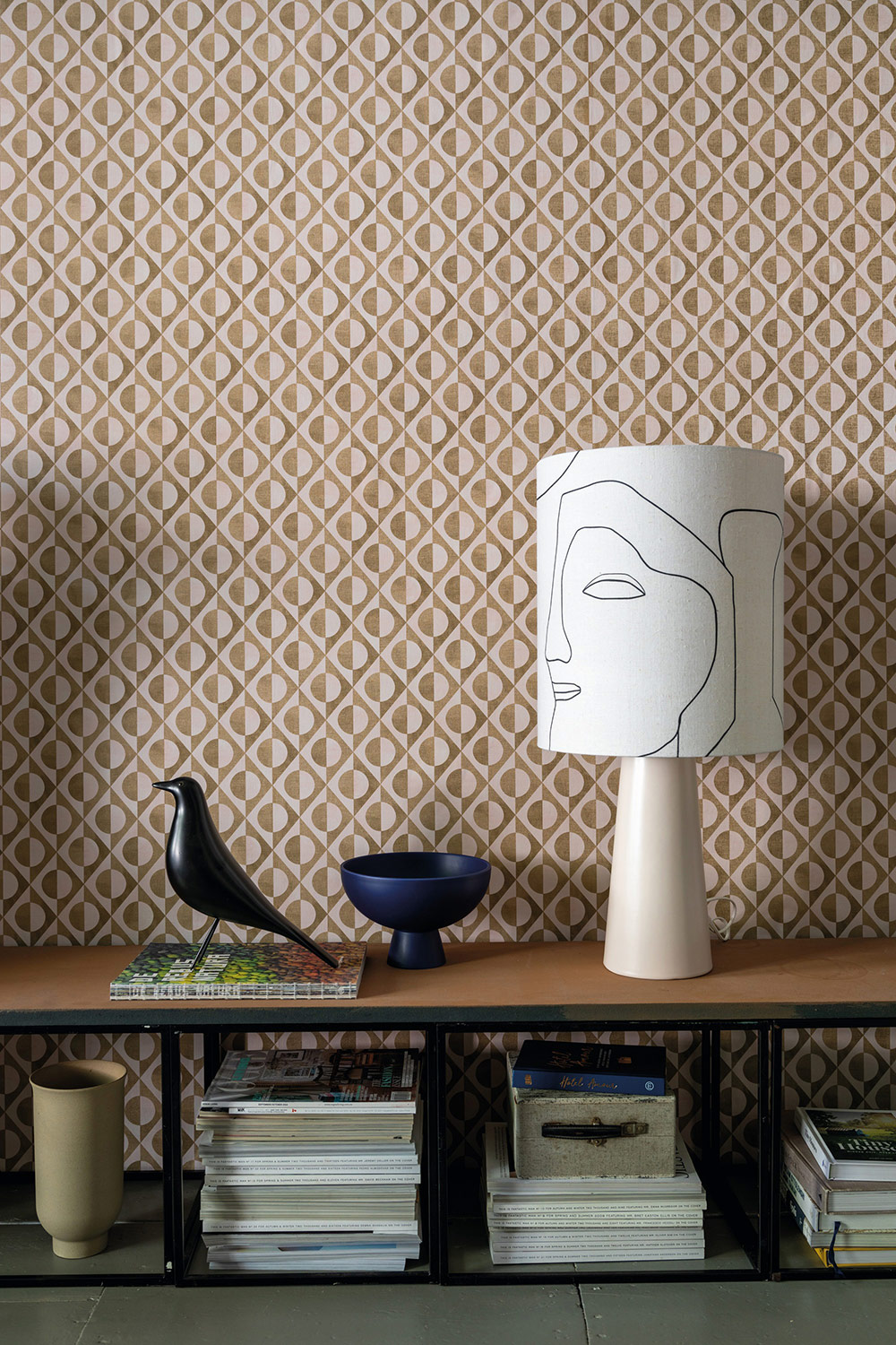 Rasch Vliestapete Club Botanique Kreise rose 538649