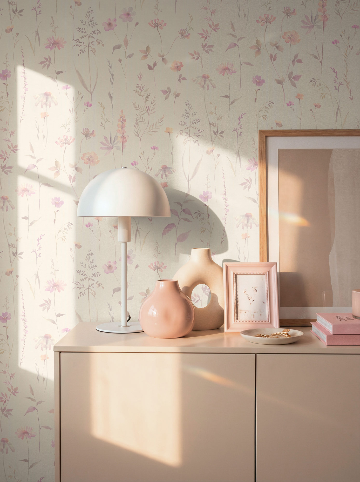 AS Vliestapete Trend Spectrum Blumentapete Creme 792374