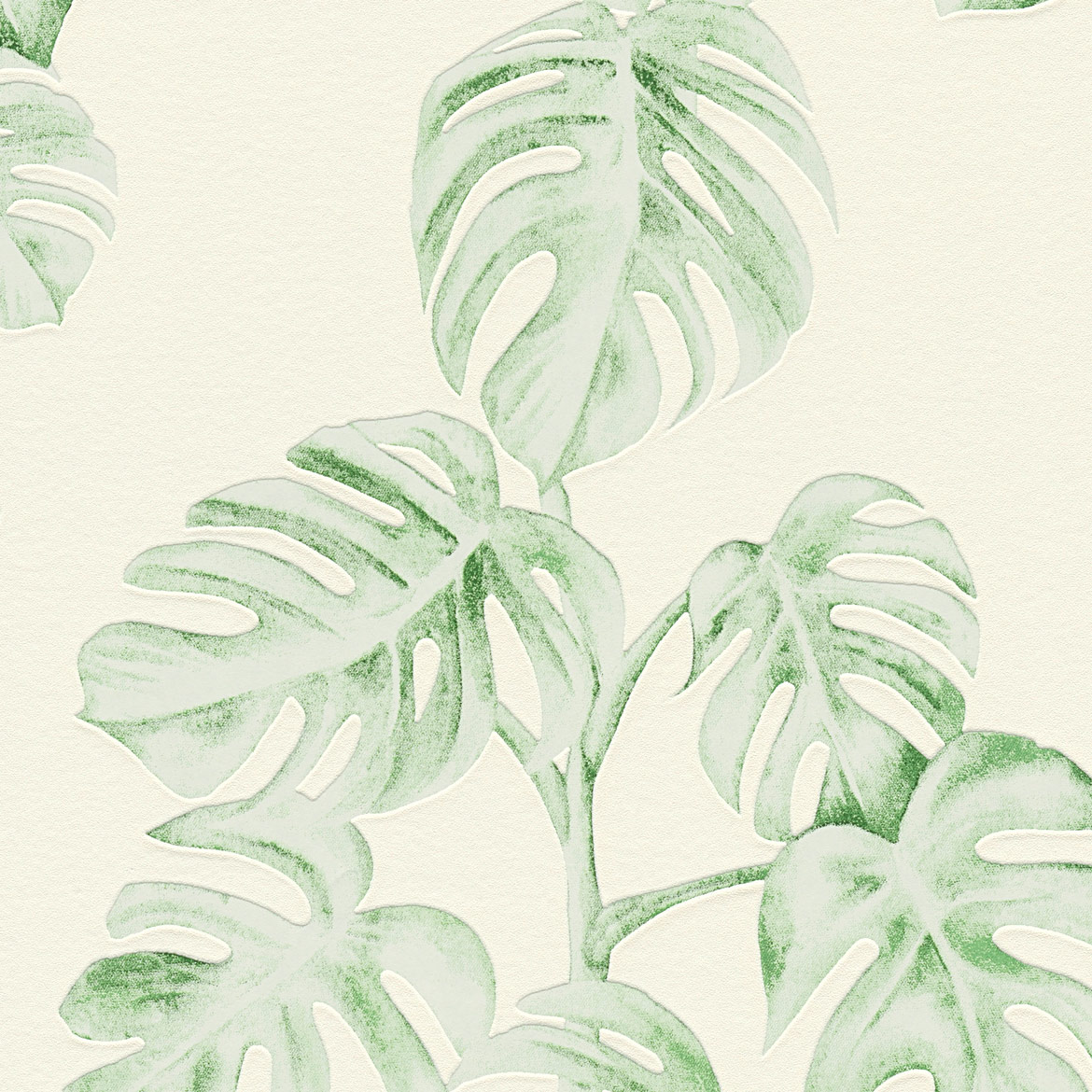 AS Vliestapete Greenery Dschungel grün-weiss Blätter 372813