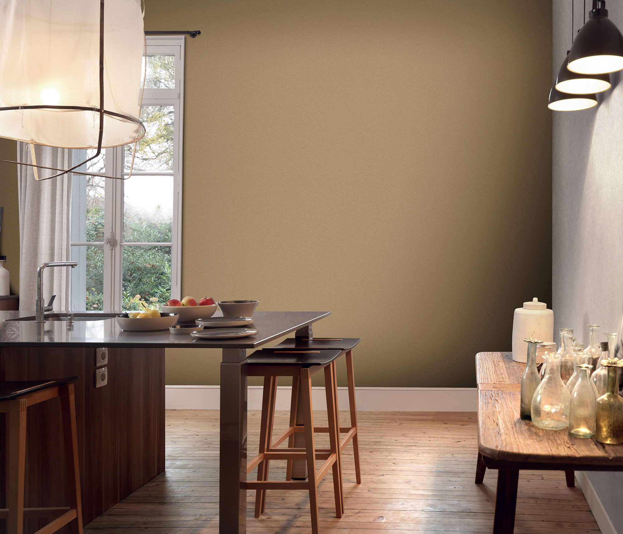 Erismann Vliestapete Elle 3 gold Unis 1033530