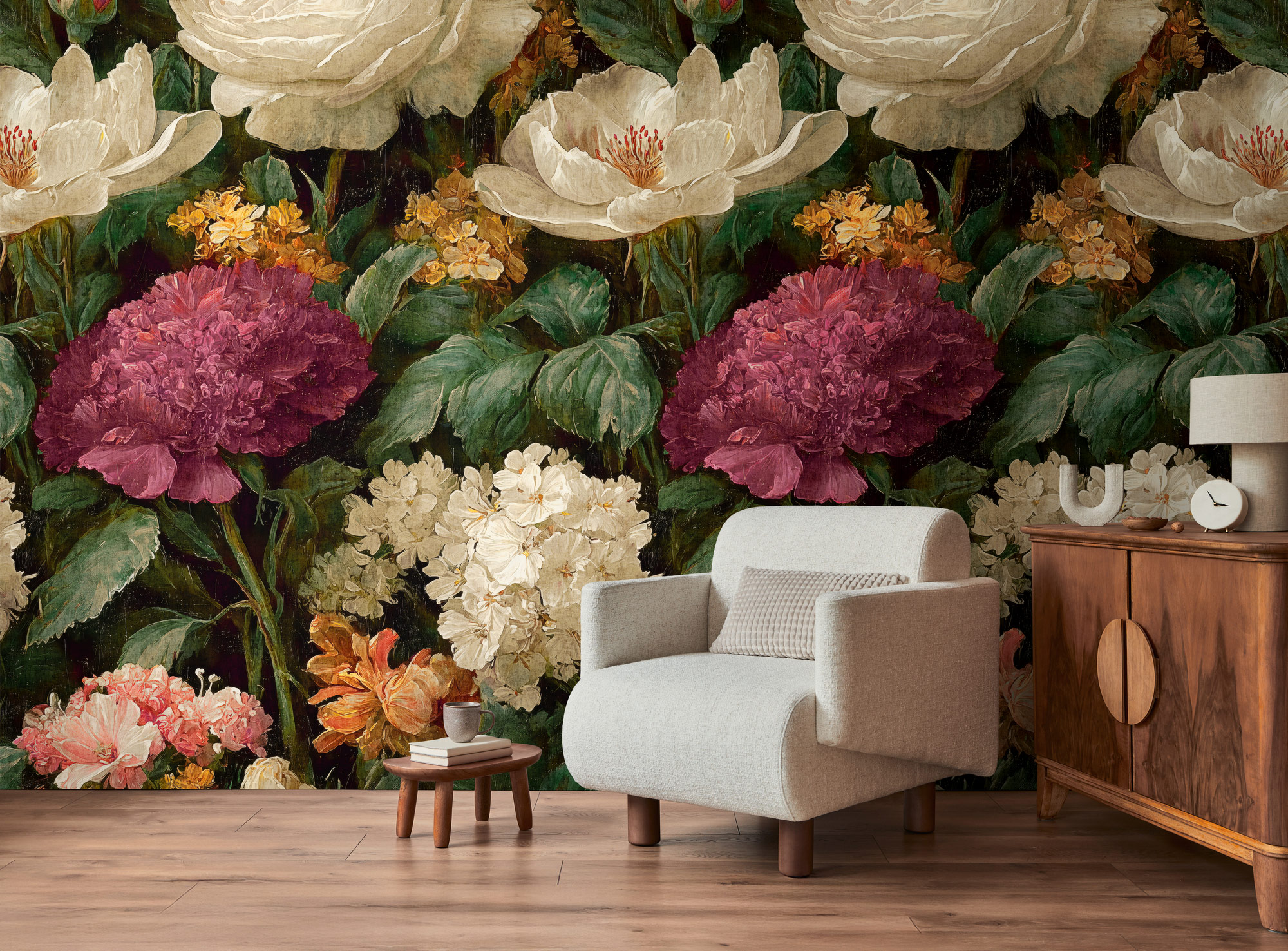 AS Fototapete The Wall 4 Rosen Beige 792492