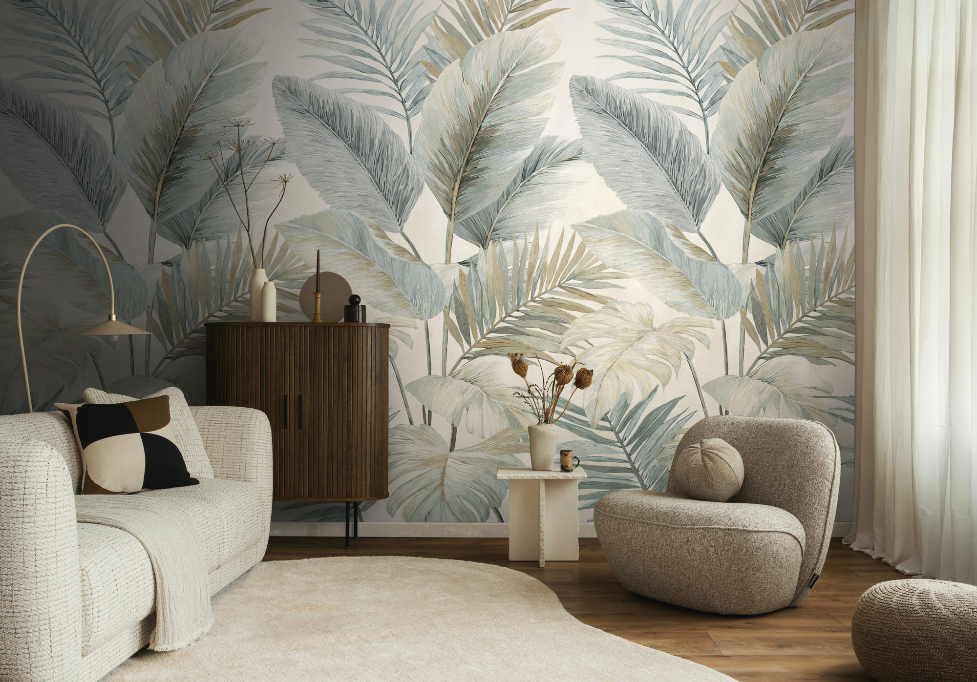 AS Fototapete The Wall 4 Botanik Creme 792513