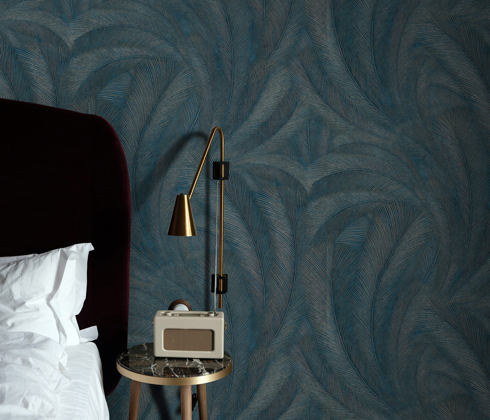 Erismann Vliestapete Elysium petrol 1047619