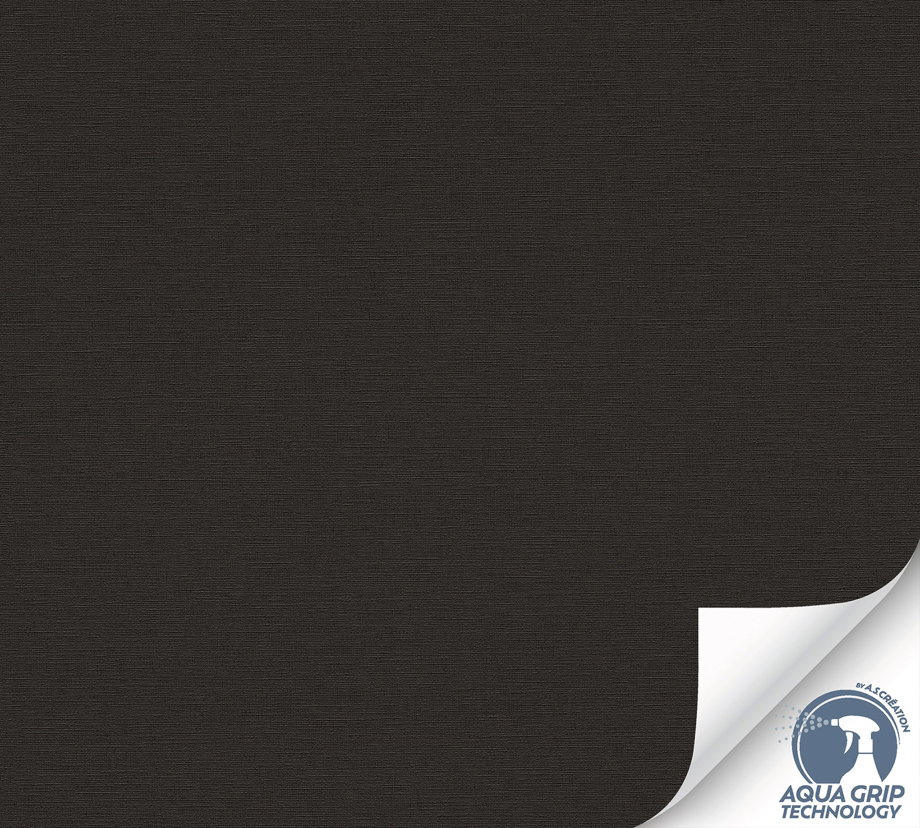 AS Vliestapete Cosiness Designdrop 2 Uni Schwarz 792432