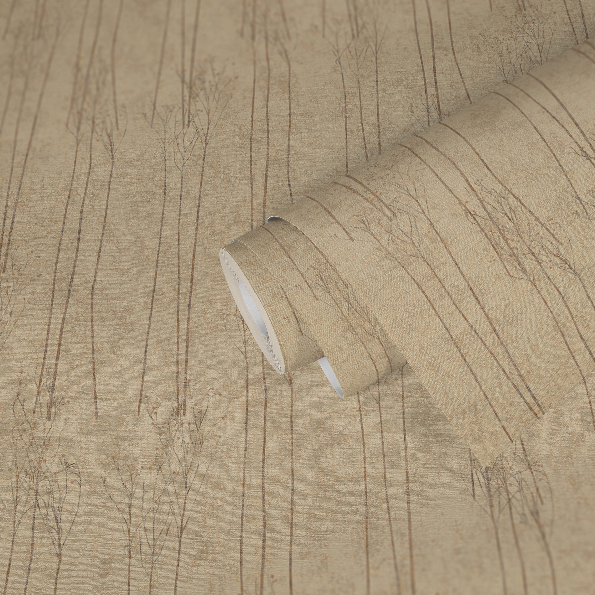 AS Vliestapete #Hygge Pampasgras Braun 386141