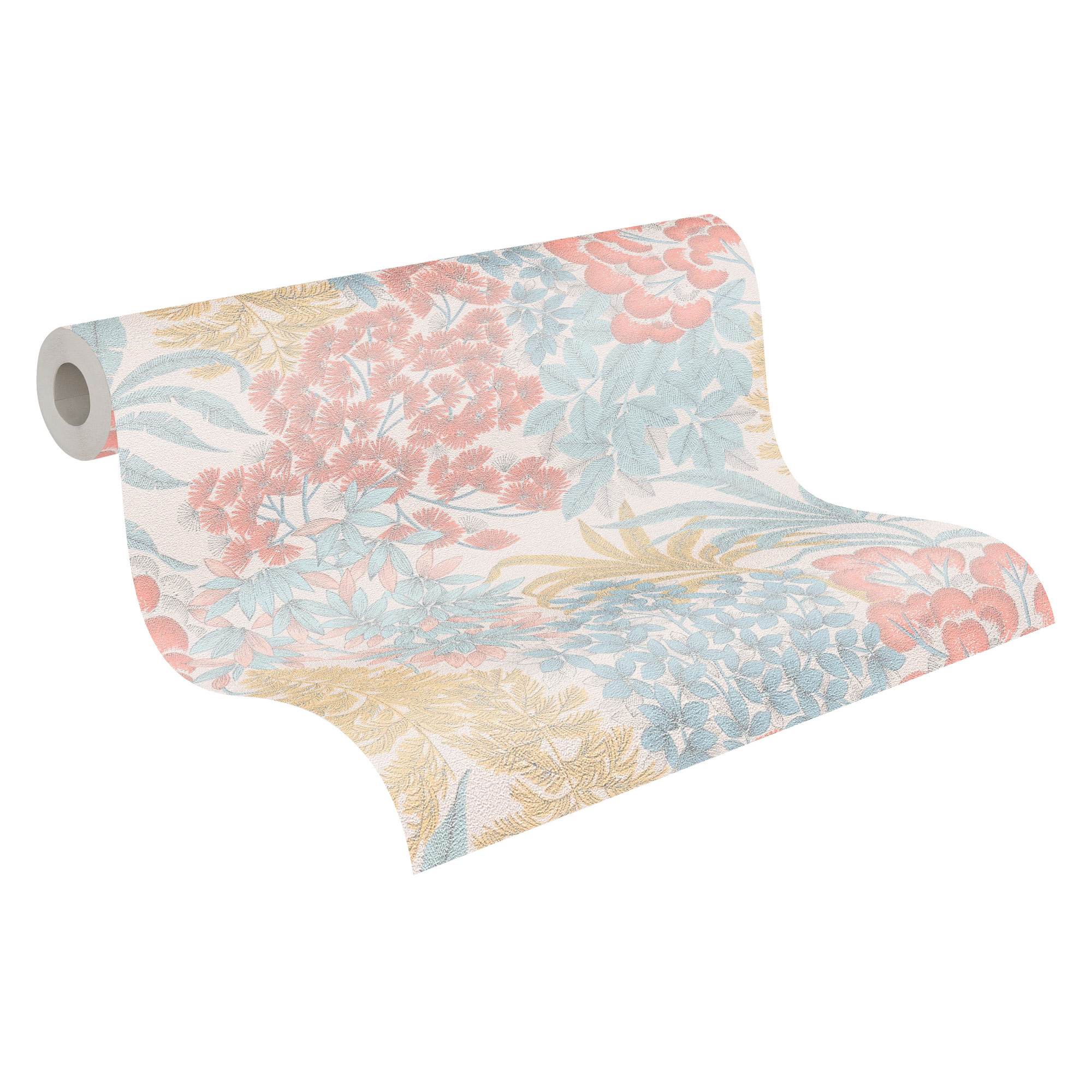 AS Vliestapete MS Travel Styles Blätter Weiß 391281