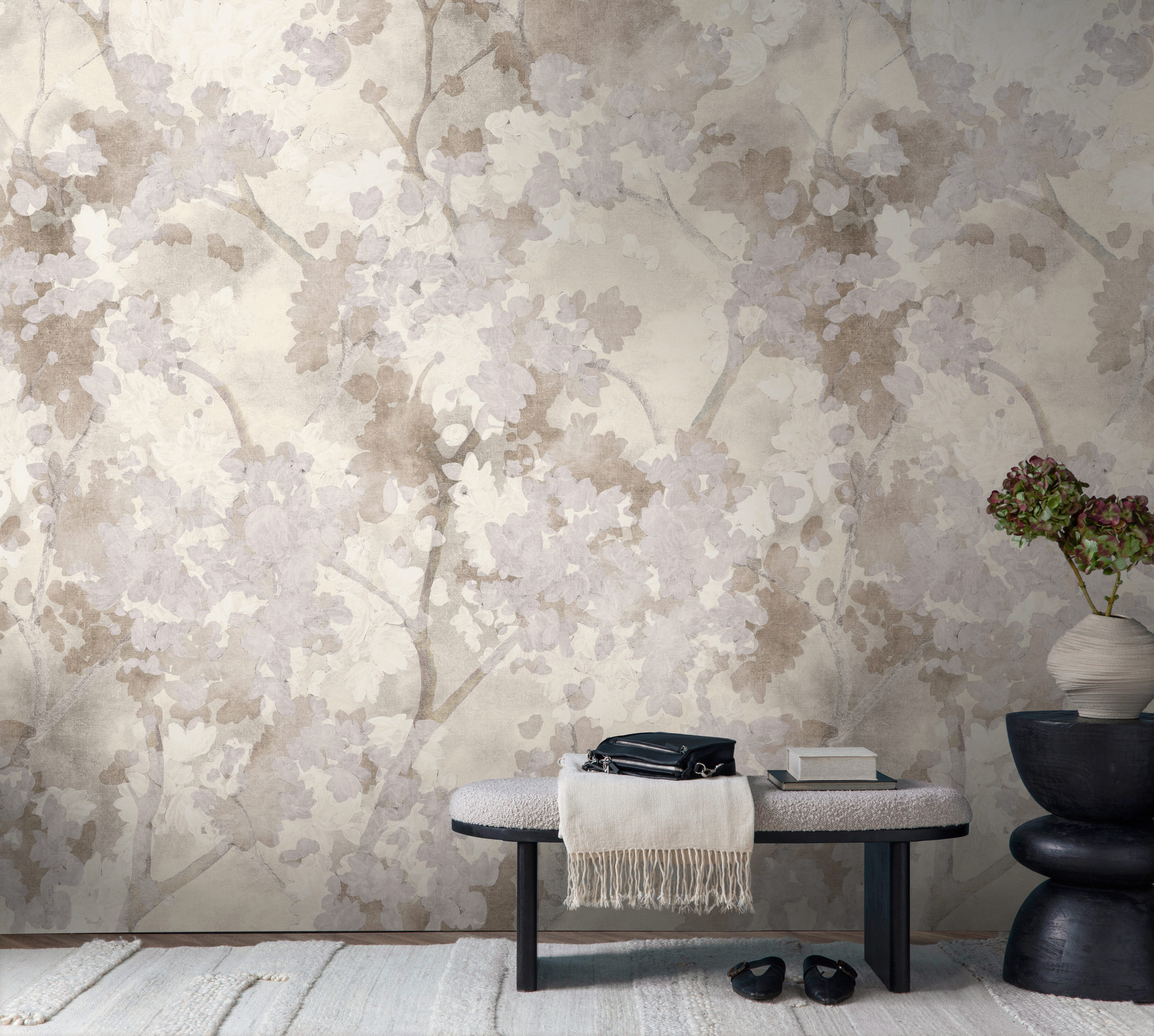 AS Fototapete The Wall 4 Bäume Creme 792485