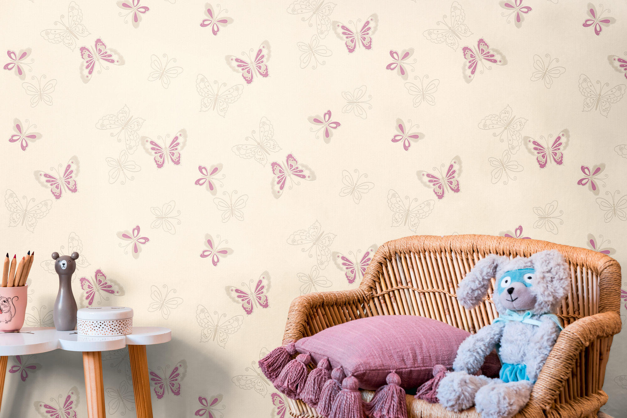 AS Vliestapete Kids Studio Kinderzimmertapete Creme 347651