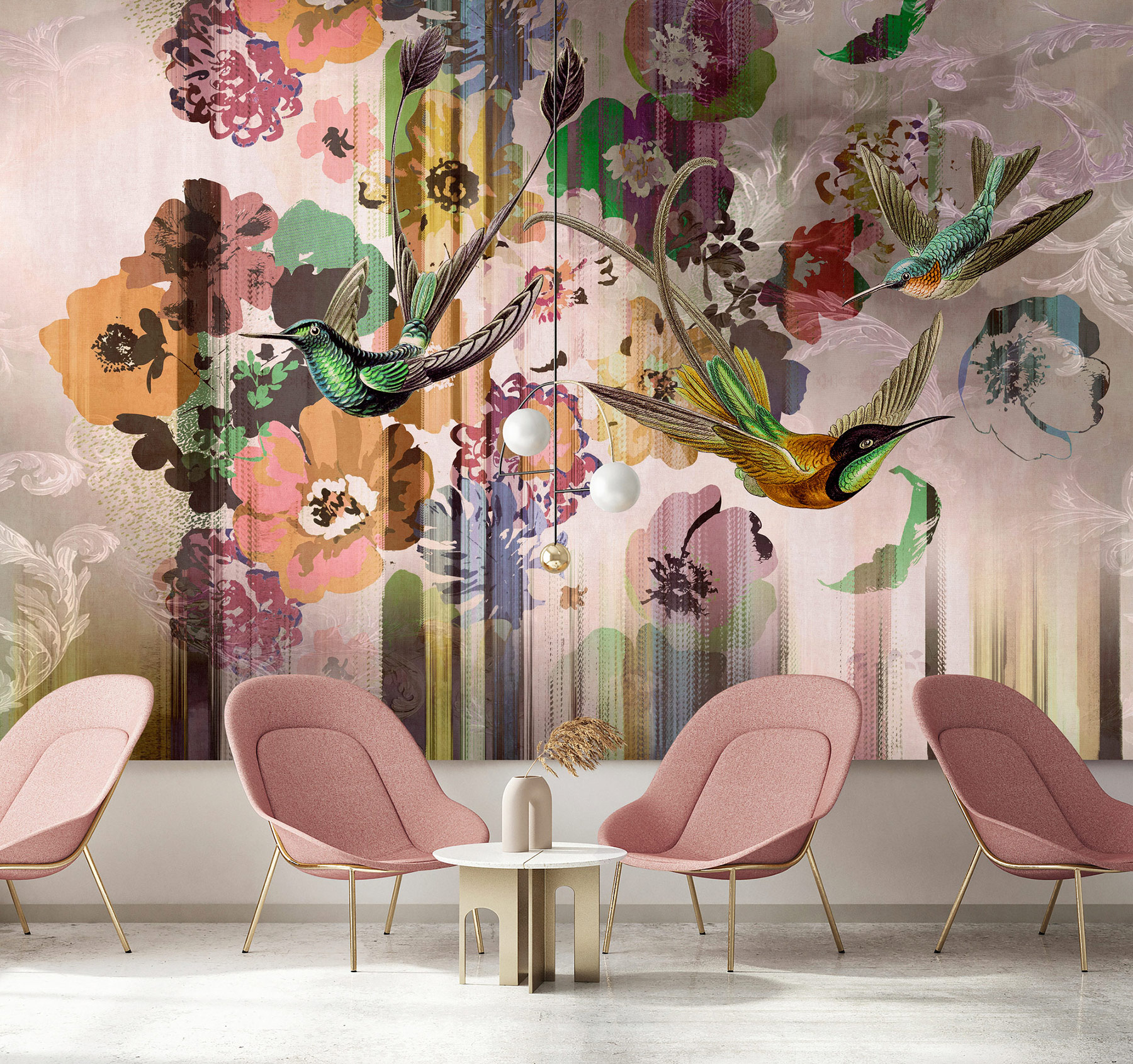 AS Fototapete Walls by Patel 5 Kolibris Rosa DD134891