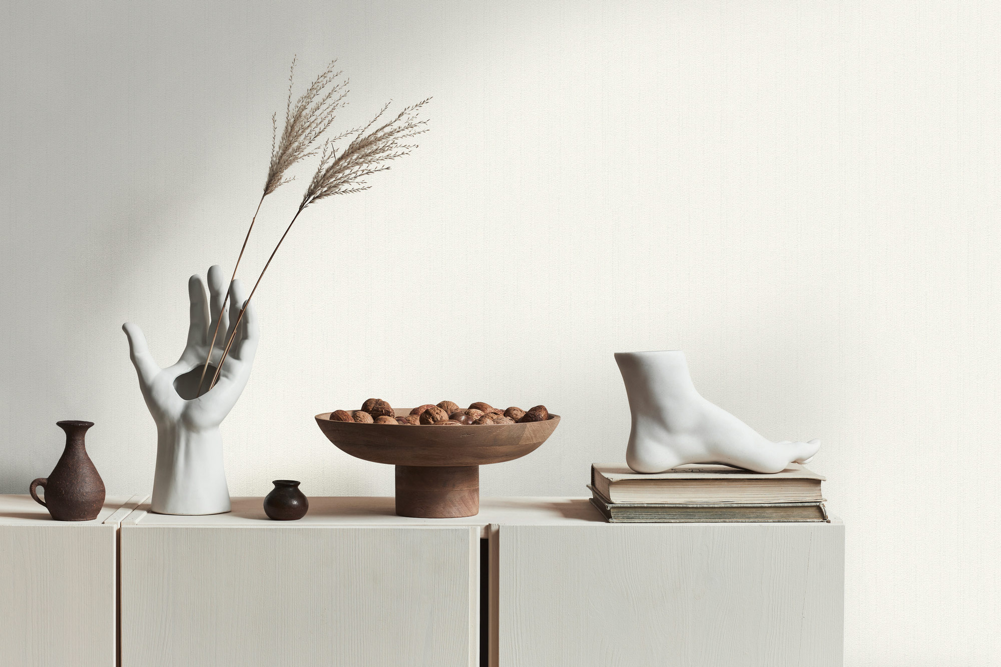 AS Vliestapete Styleguide Natürlich Uni Weiß 347621