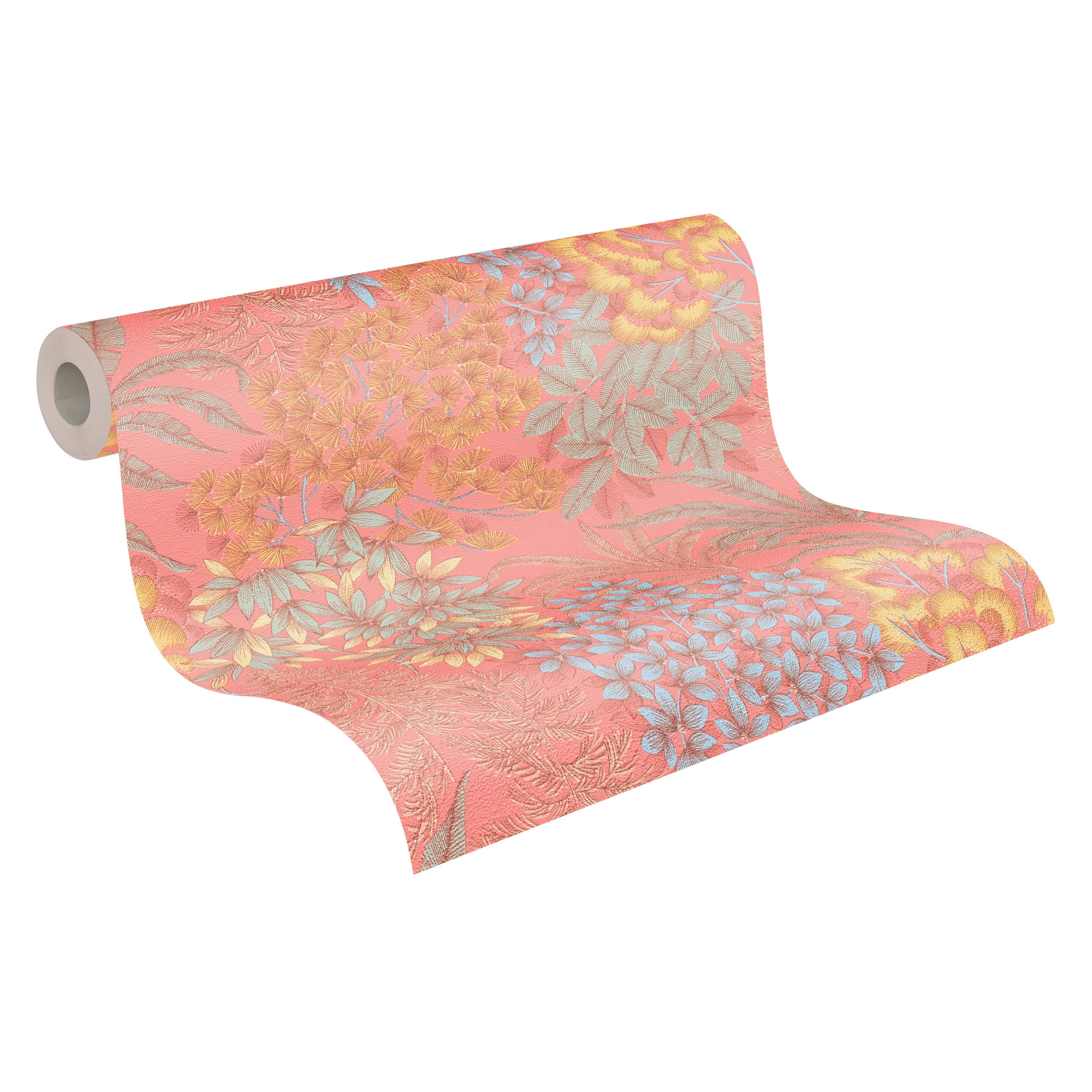 AS Vliestapete MS Travel Styles Blätter Rosa 391284