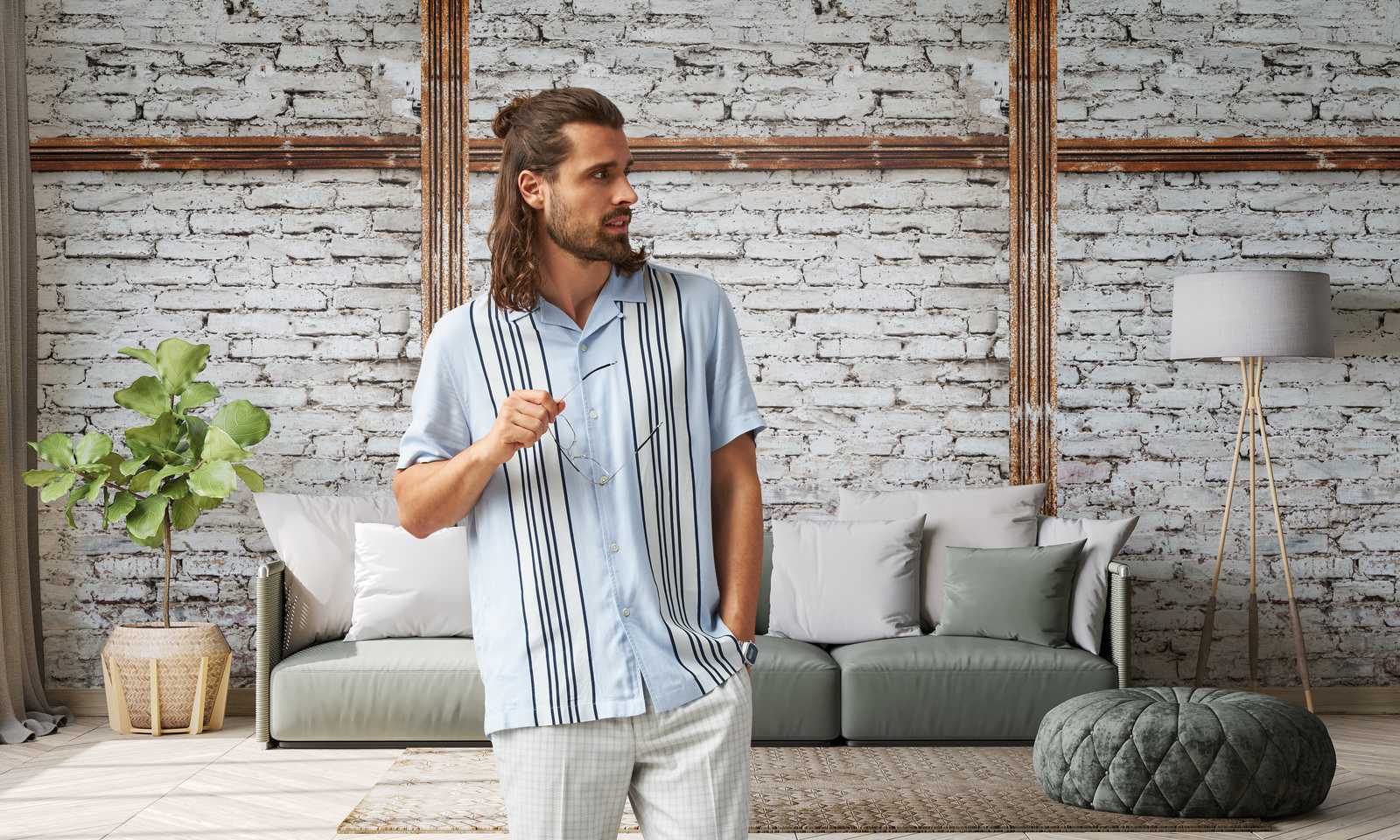 Livingwalls Vliestapete The Wall Steinoptik 383511