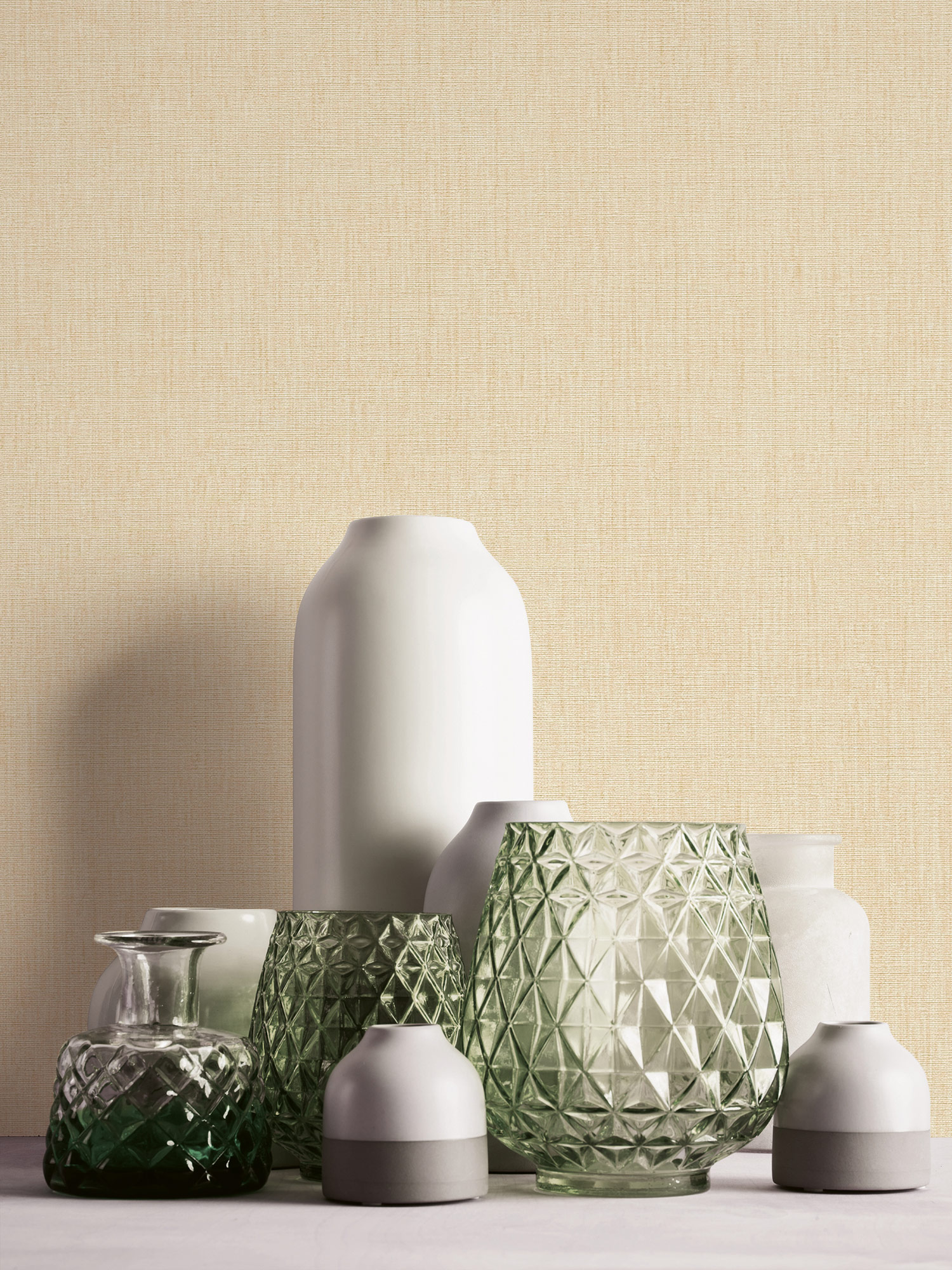 Livingwalls Vliestapete Stories of Life Uni Beige 396512