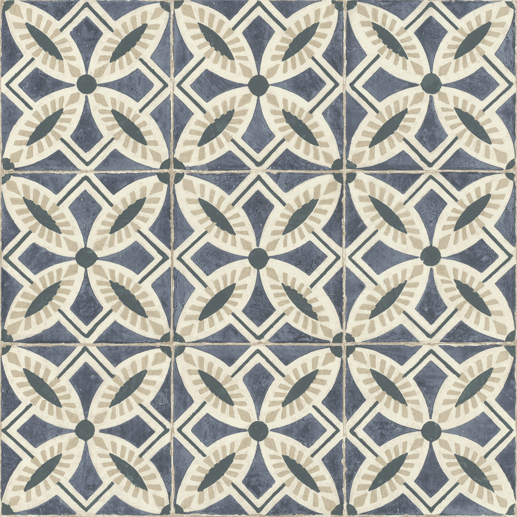 Rasch Vliestapete Beachhouse Blau-Dunkelblau 410235