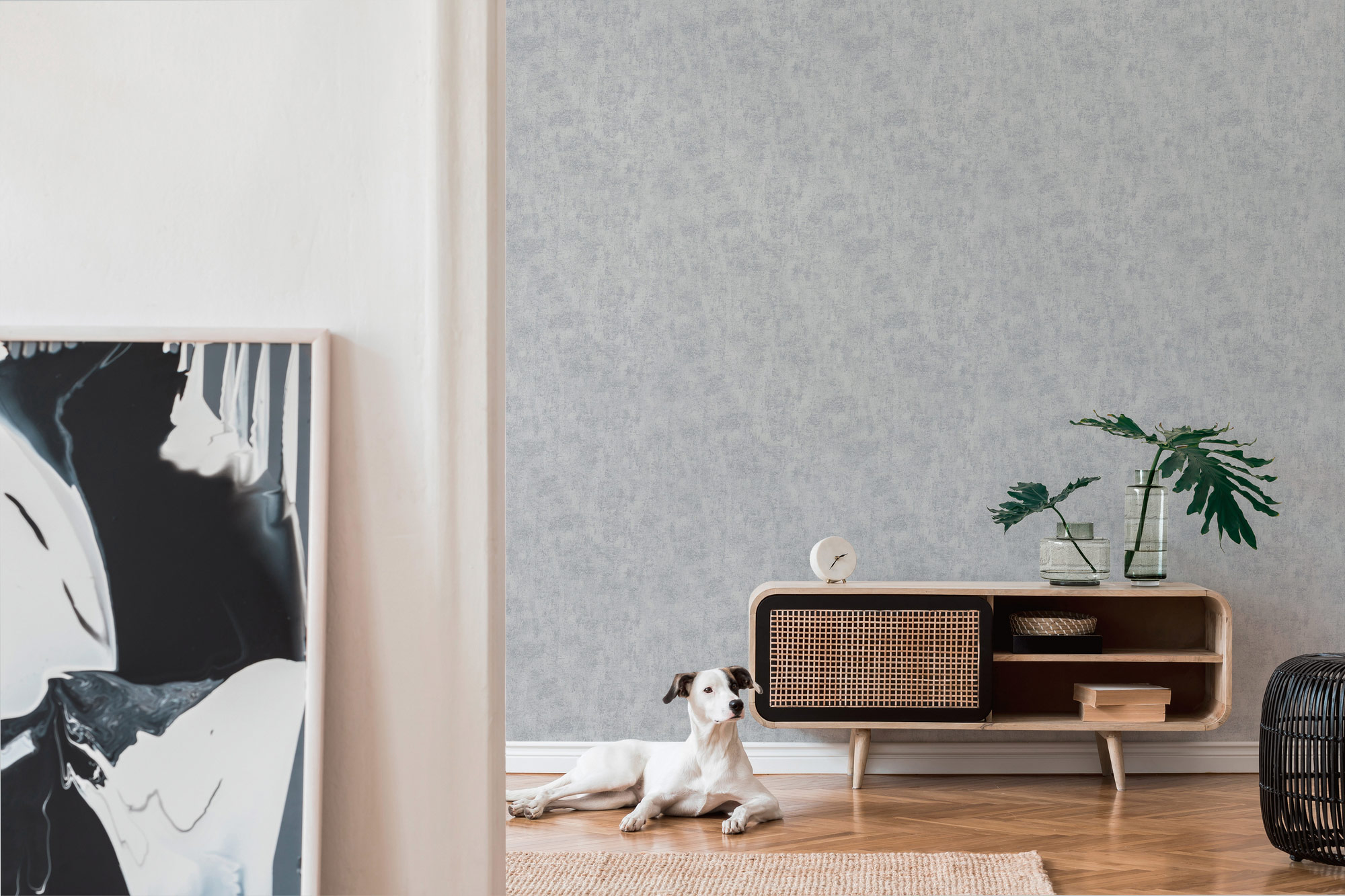 AS Vliestapete Jade 2 Grau Strukturtapete 224033