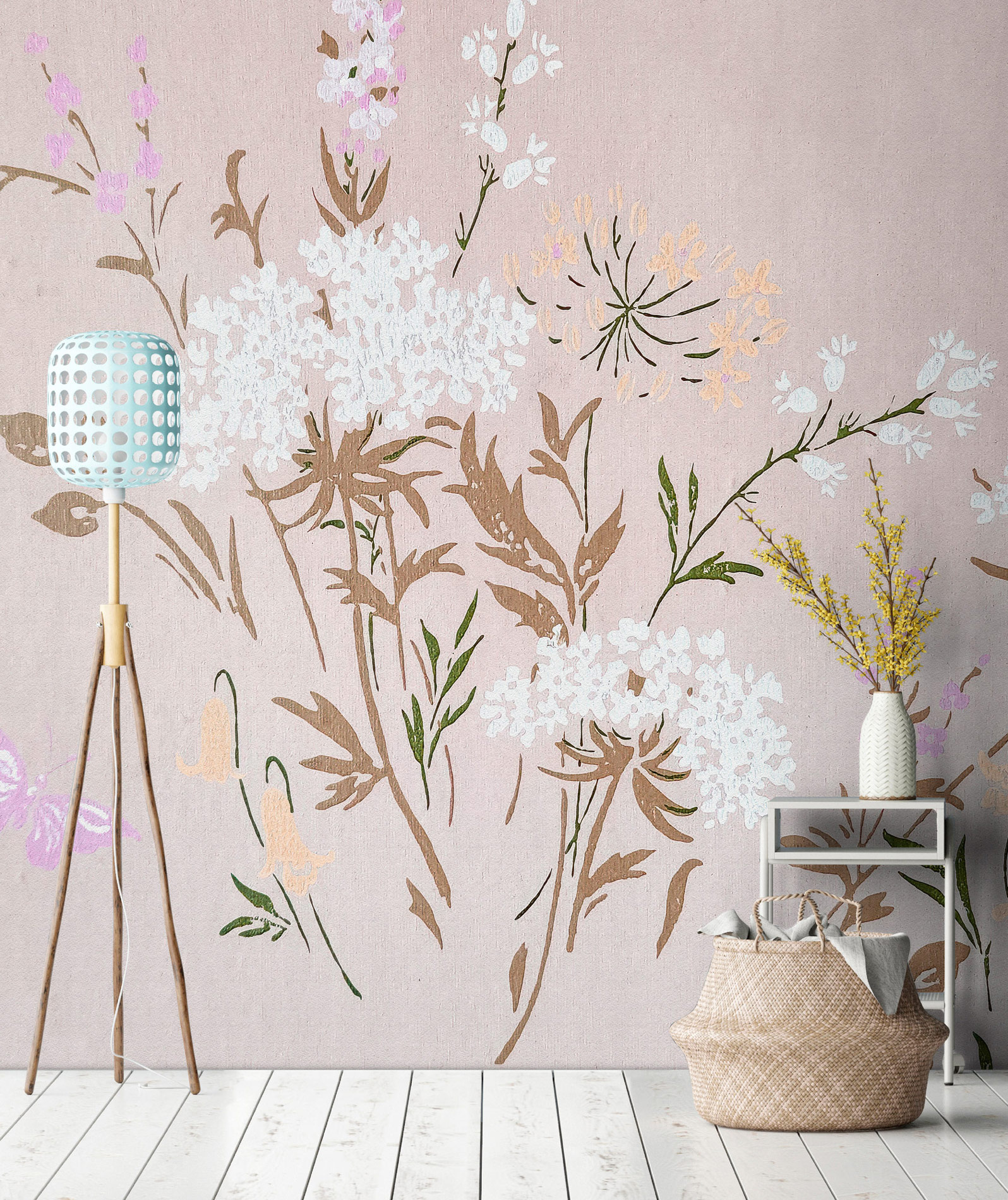 AS Fototapete Walls by Patel 5 Blumen Rosa DD134753