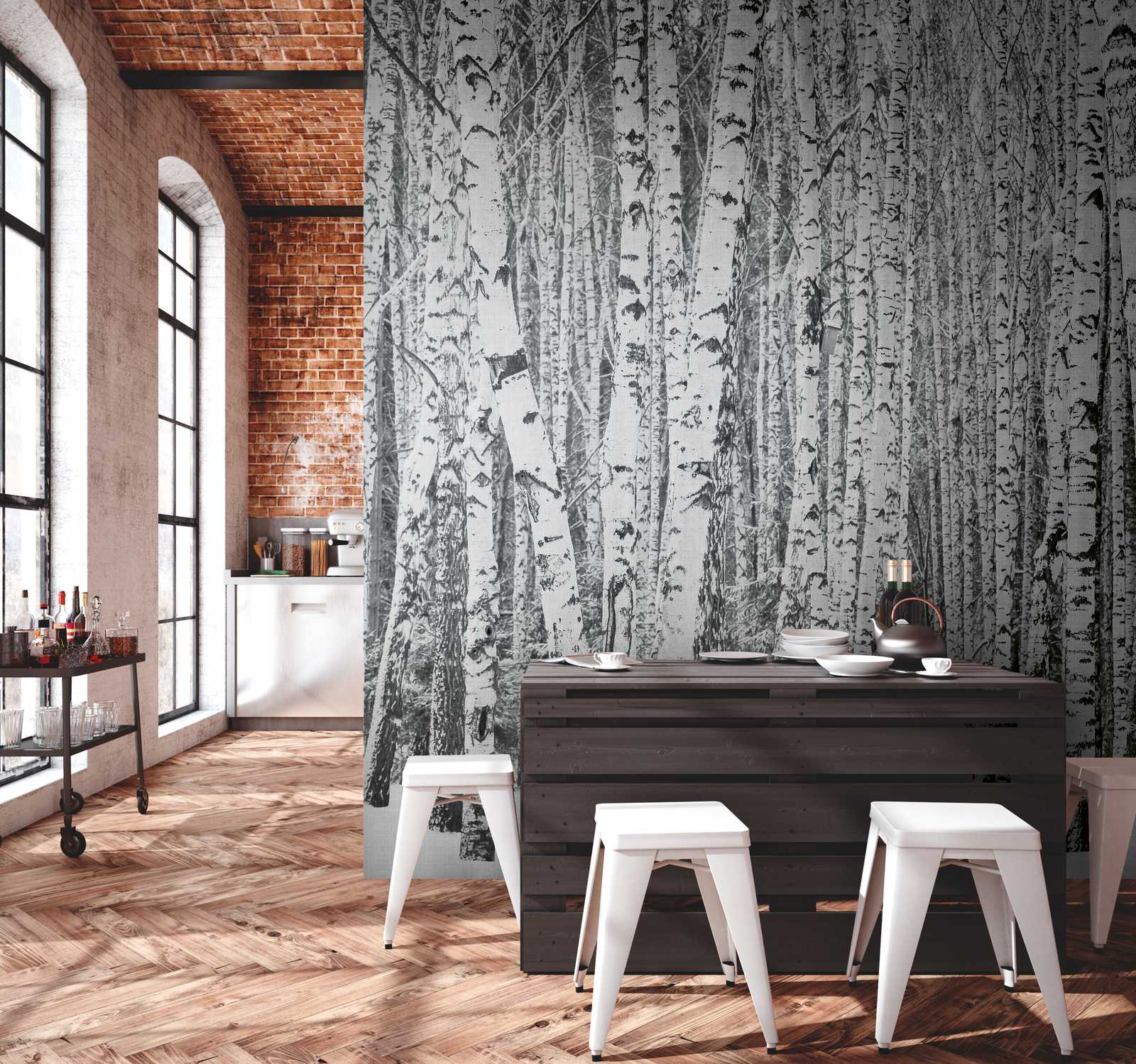 Livingwalls Vliestapete The Wall Birkenwald 382591