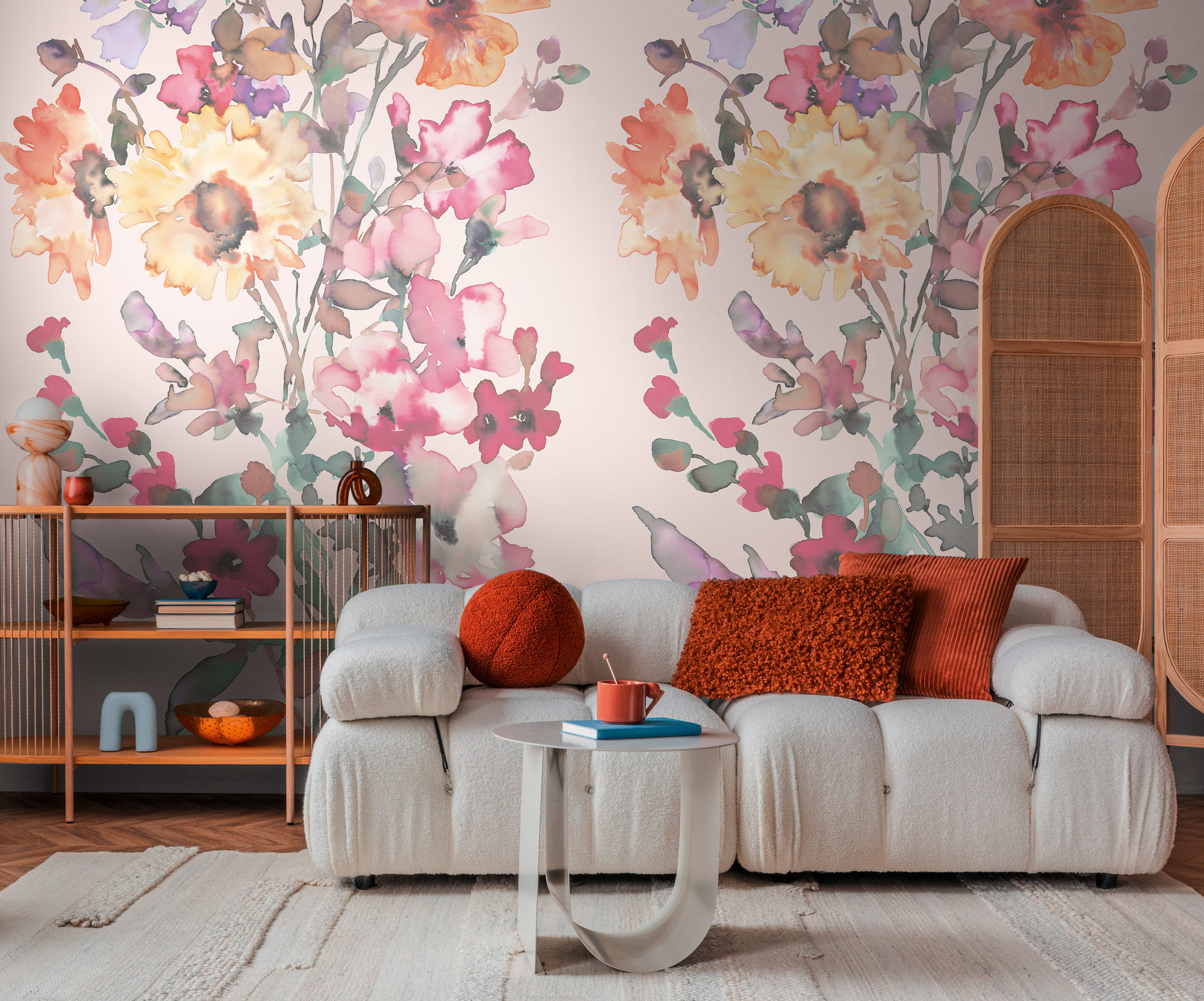 AS Fototapete CosmoLiving Blumen Rosa 791453